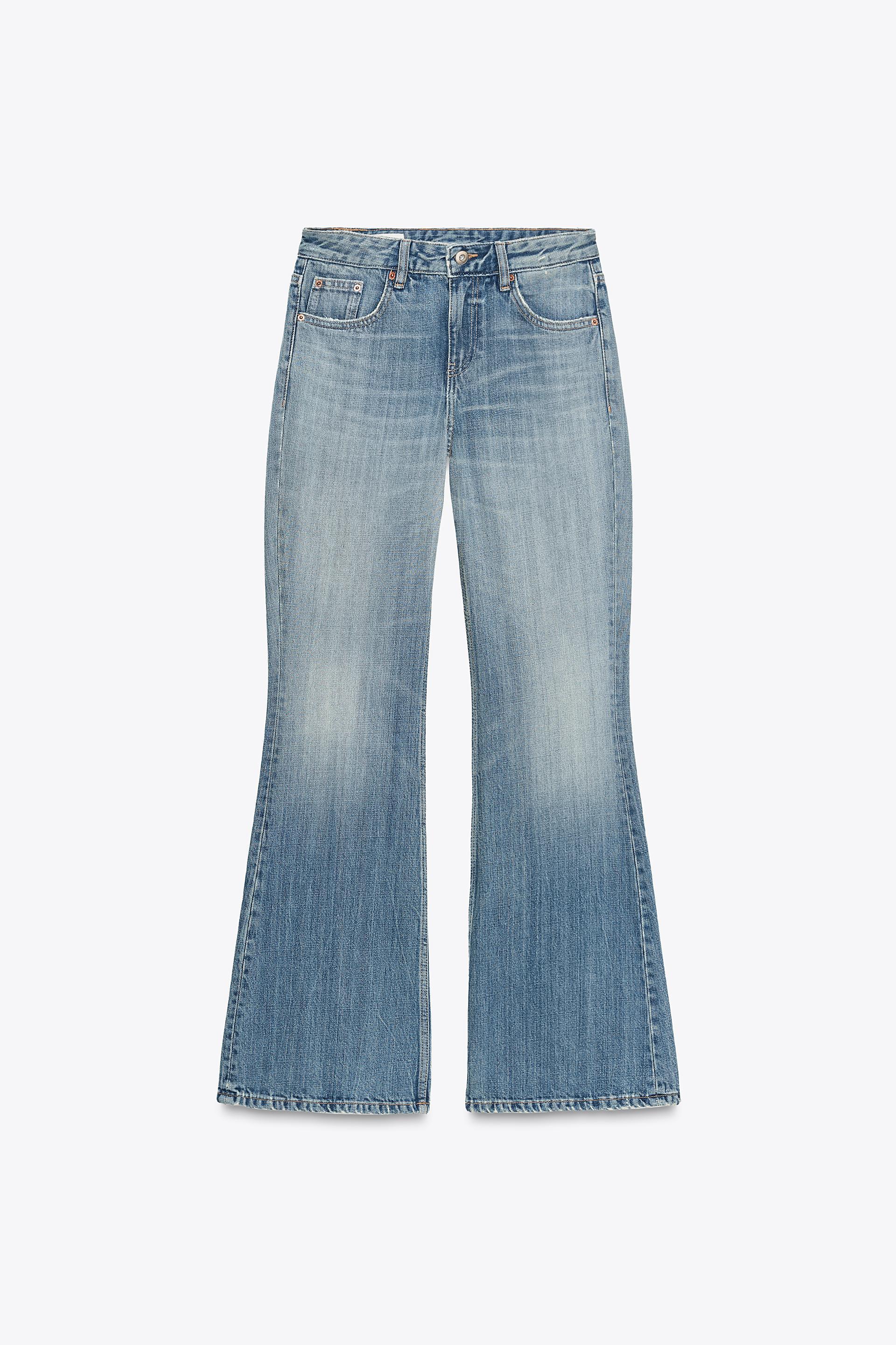 TRF LOW RISE FLARE JEANS by ZARA
