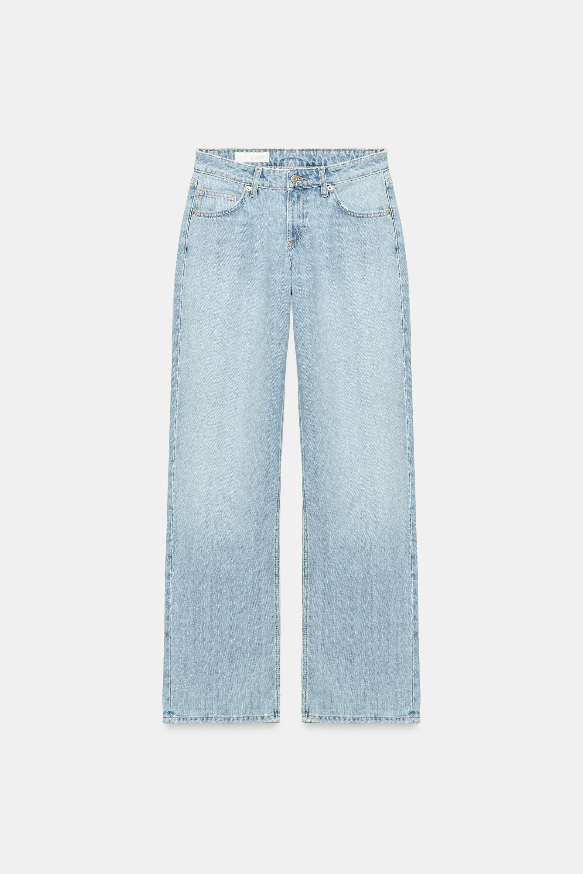 TRF LOW RISE WIDE LEG JEANS by ZARA