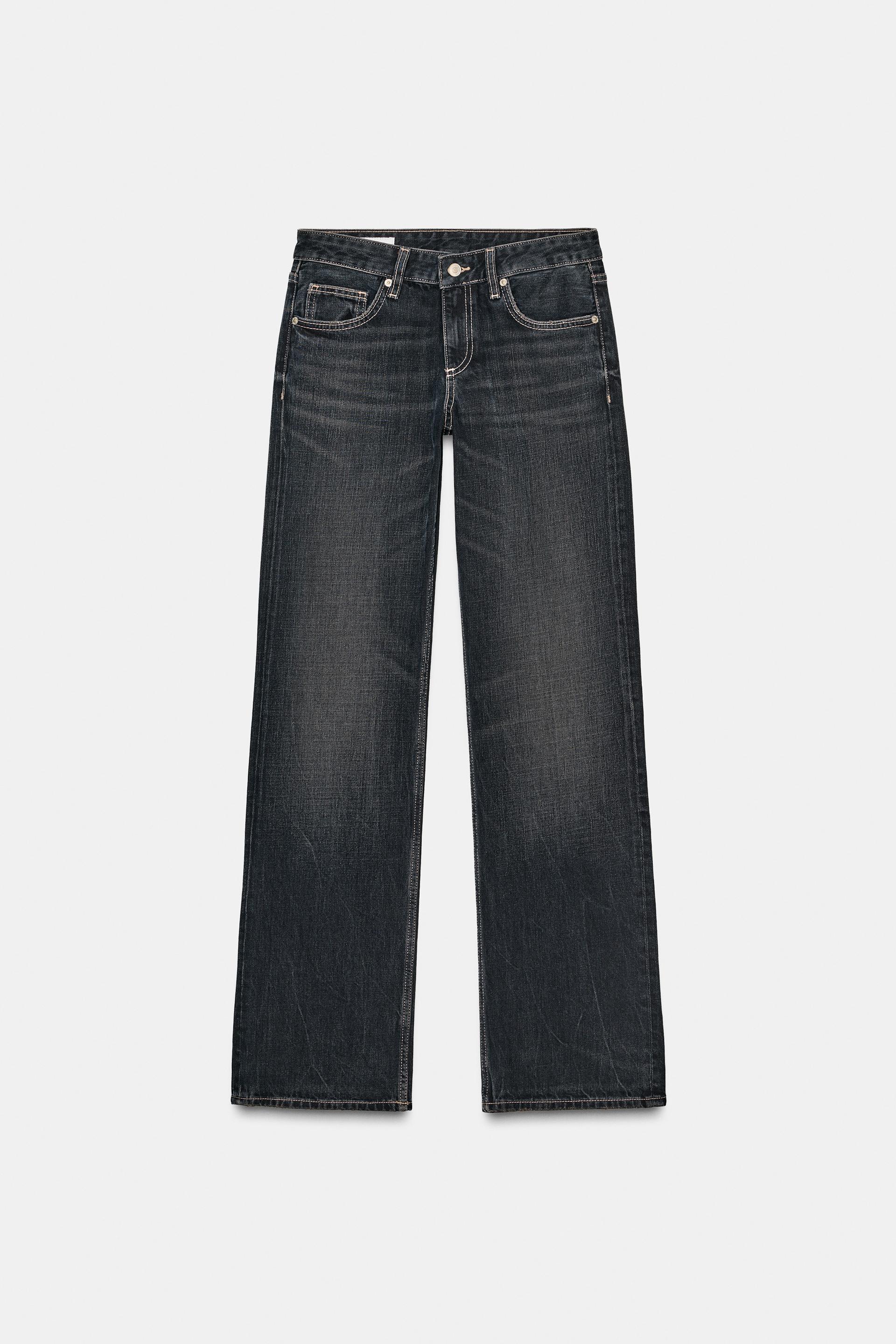 TRF LOW RISE WIDE LEG JEANS by ZARA