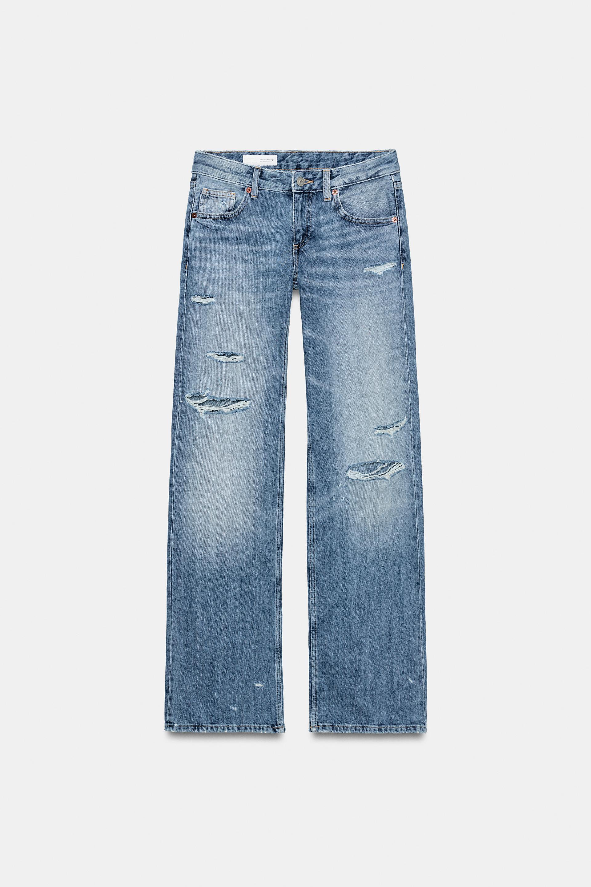 TRF LOW RISE WIDE LEG JEANS by ZARA