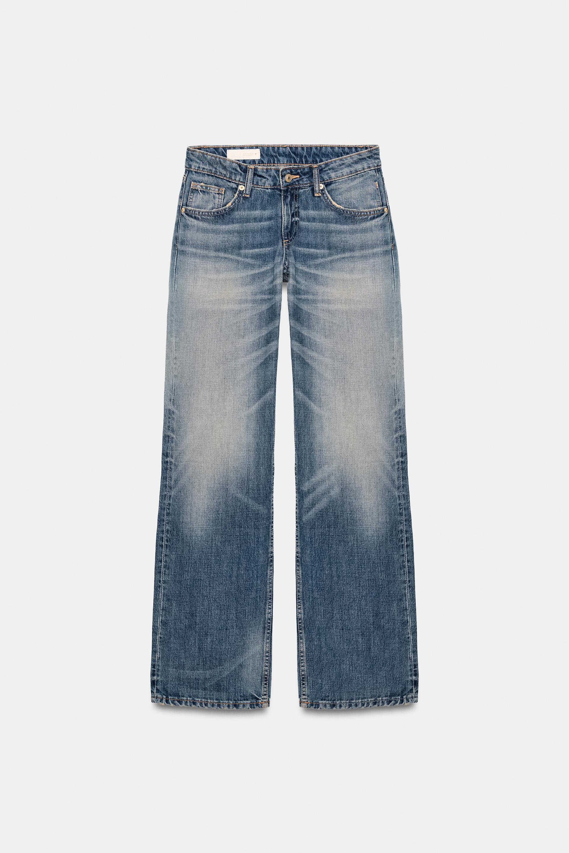 TRF LOW RISE WIDE LEG JEANS by ZARA