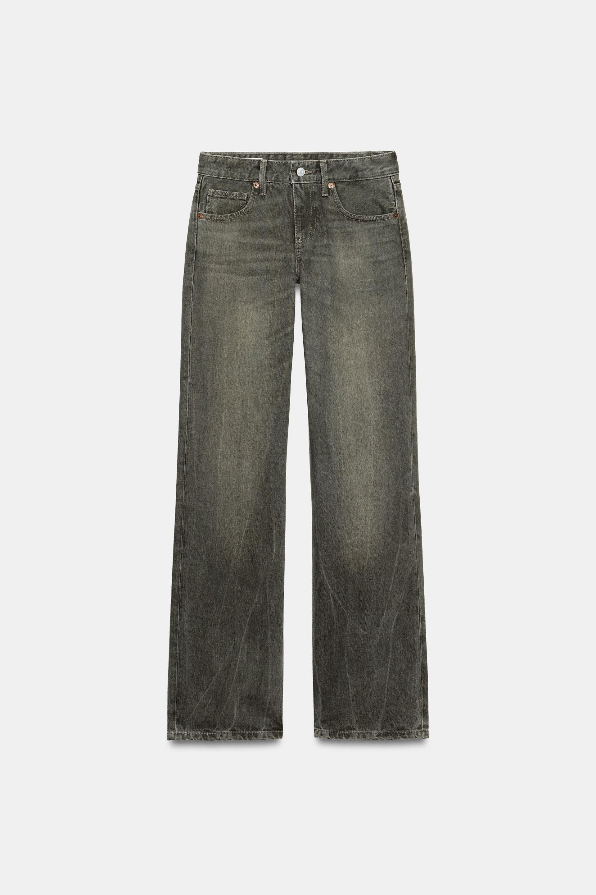 TRF LOW RISE WIDE LEG JEANS by ZARA