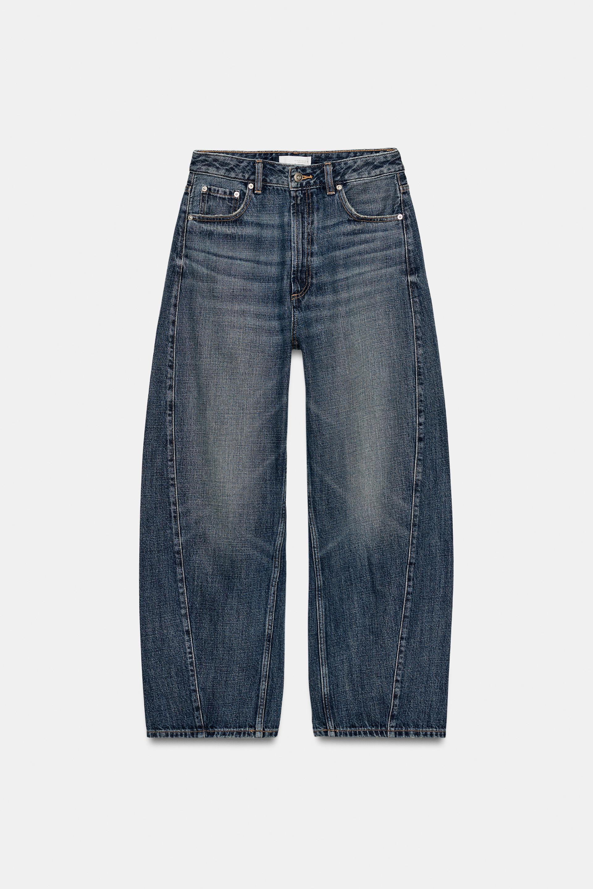 TRF MID-RISE BAGGY BALLOON JEANS by ZARA