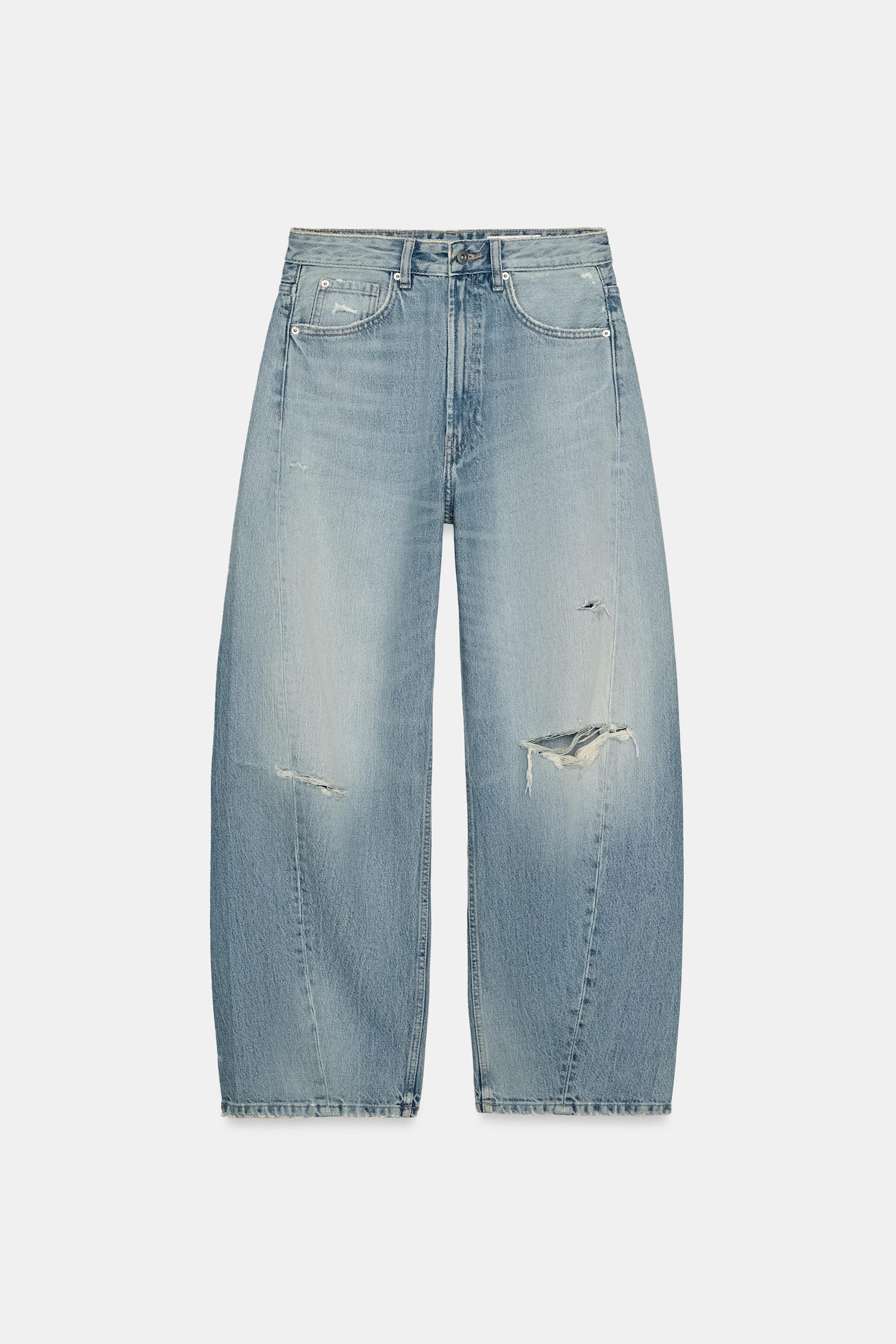 TRF MID-RISE BAGGY BALLOON JEANS by ZARA