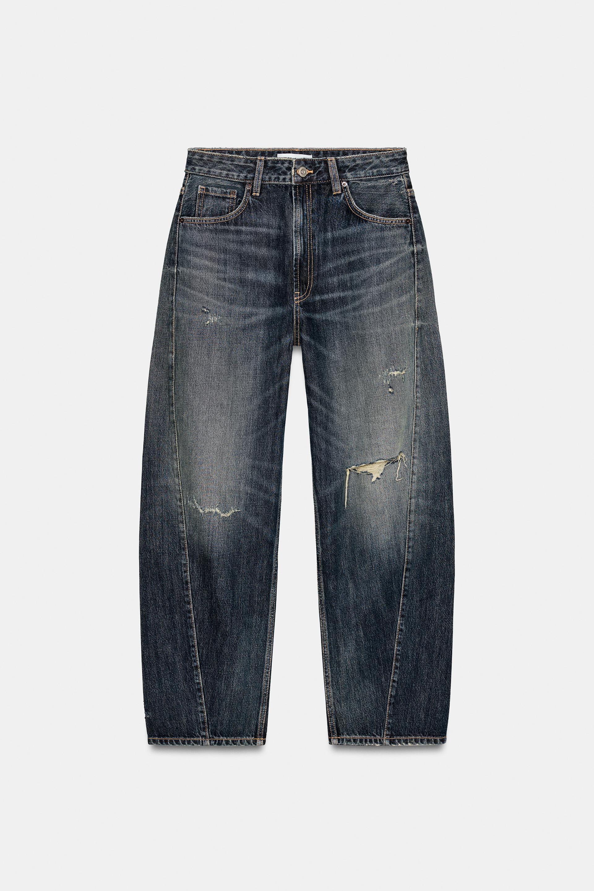 TRF MID-RISE BAGGY BALLOON JEANS by ZARA