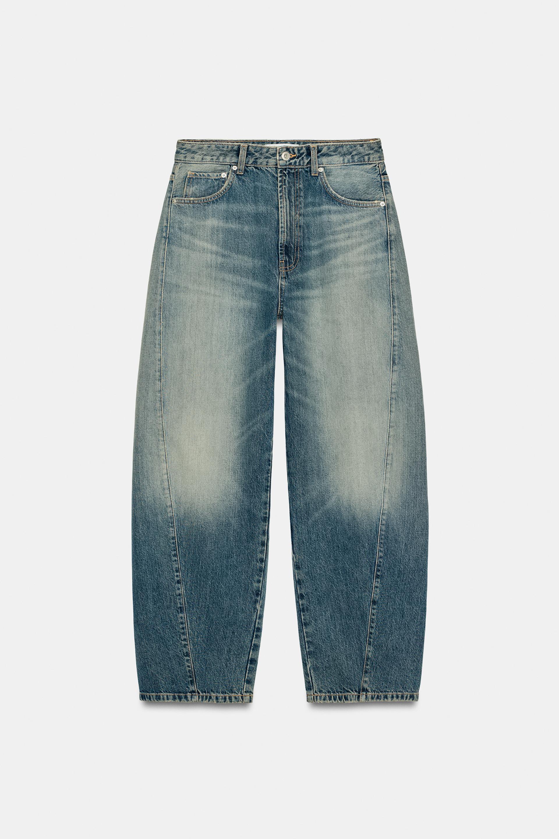 TRF MID-RISE BAGGY BALLOON JEANS by ZARA