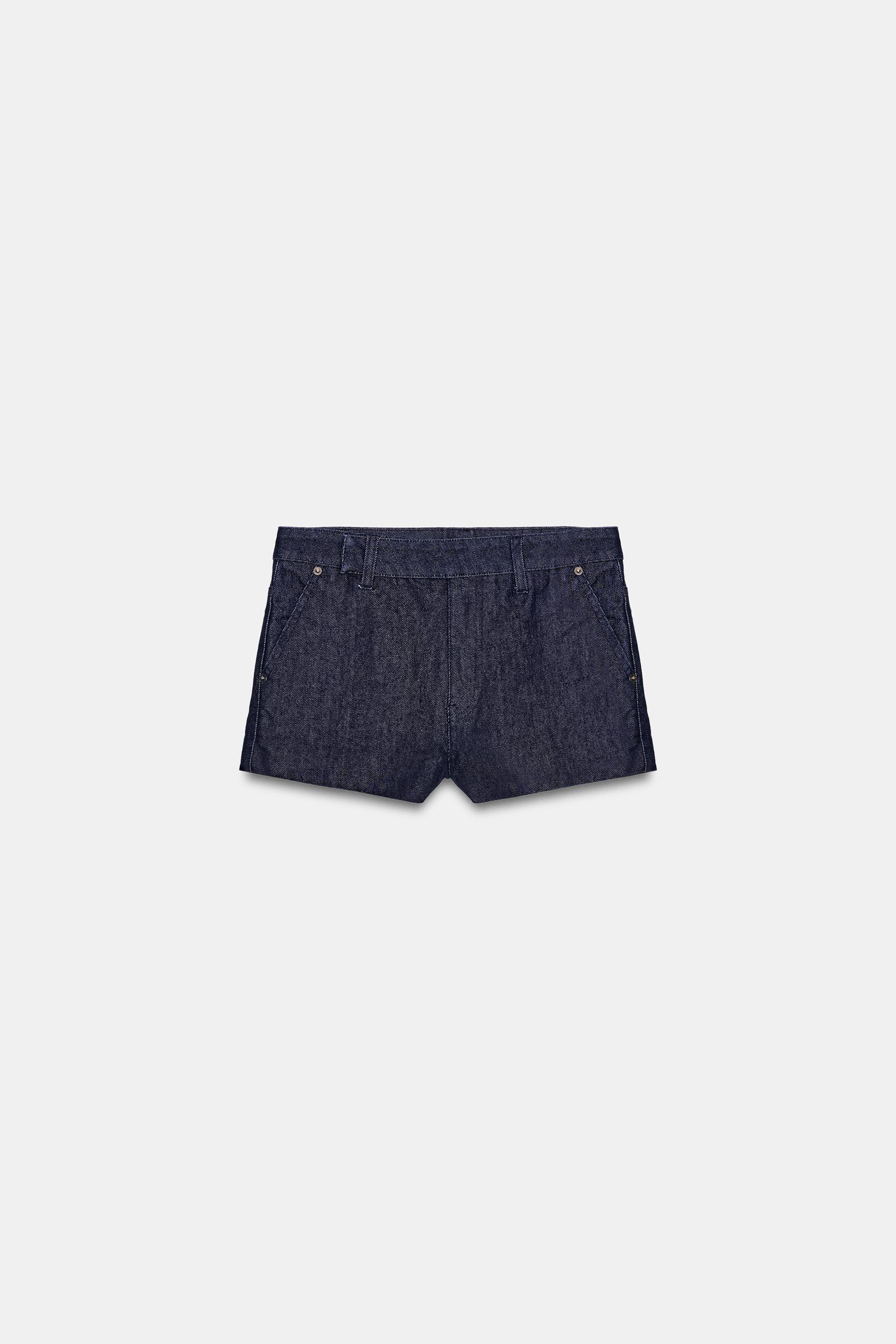 TRF MID-RISE DENIM SHORTS by ZARA
