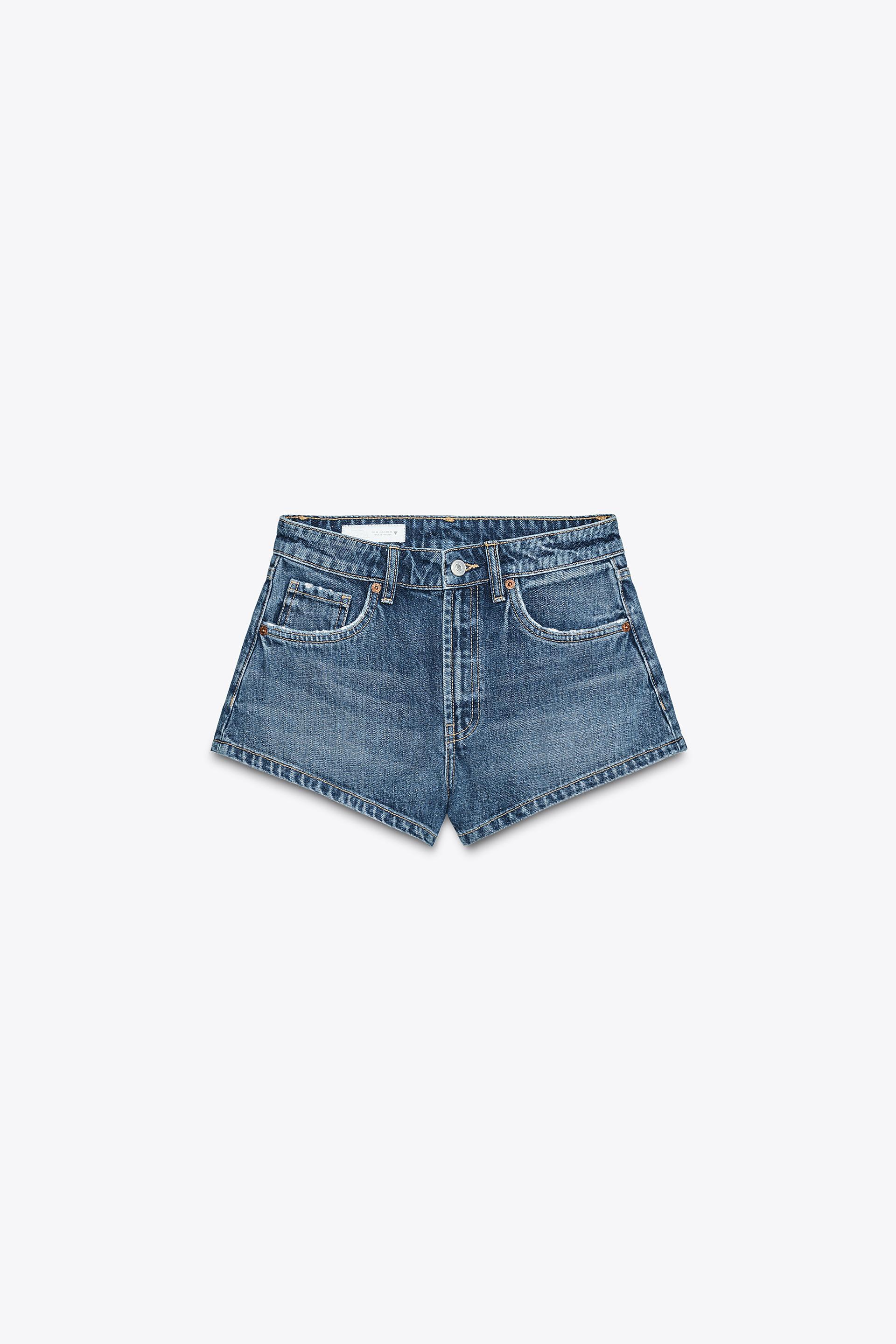 TRF MID-RISE MINI DENIM SHORTS by ZARA