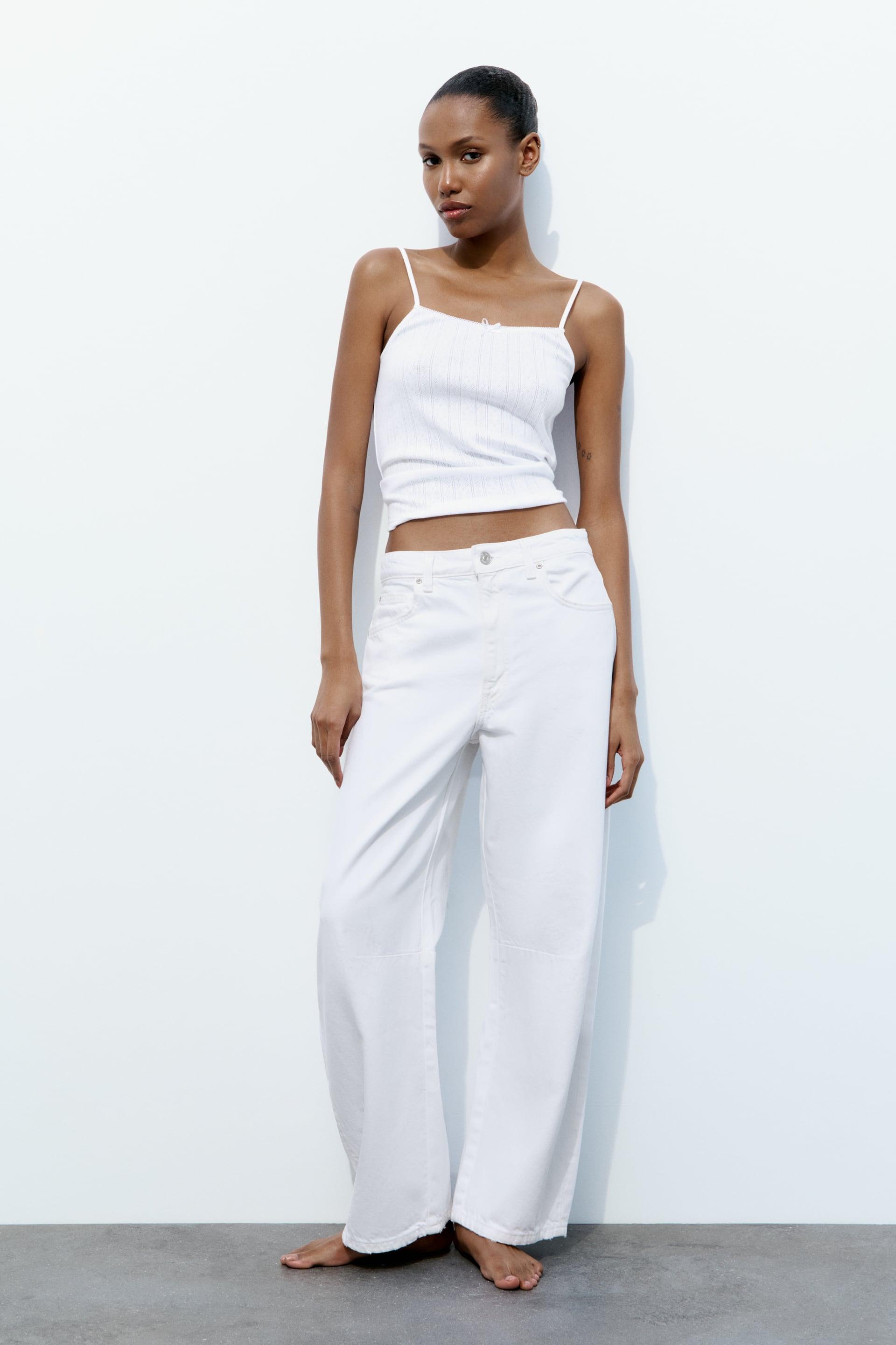 TRF MID WAIST BAGGY BALLOON JEANS by ZARA