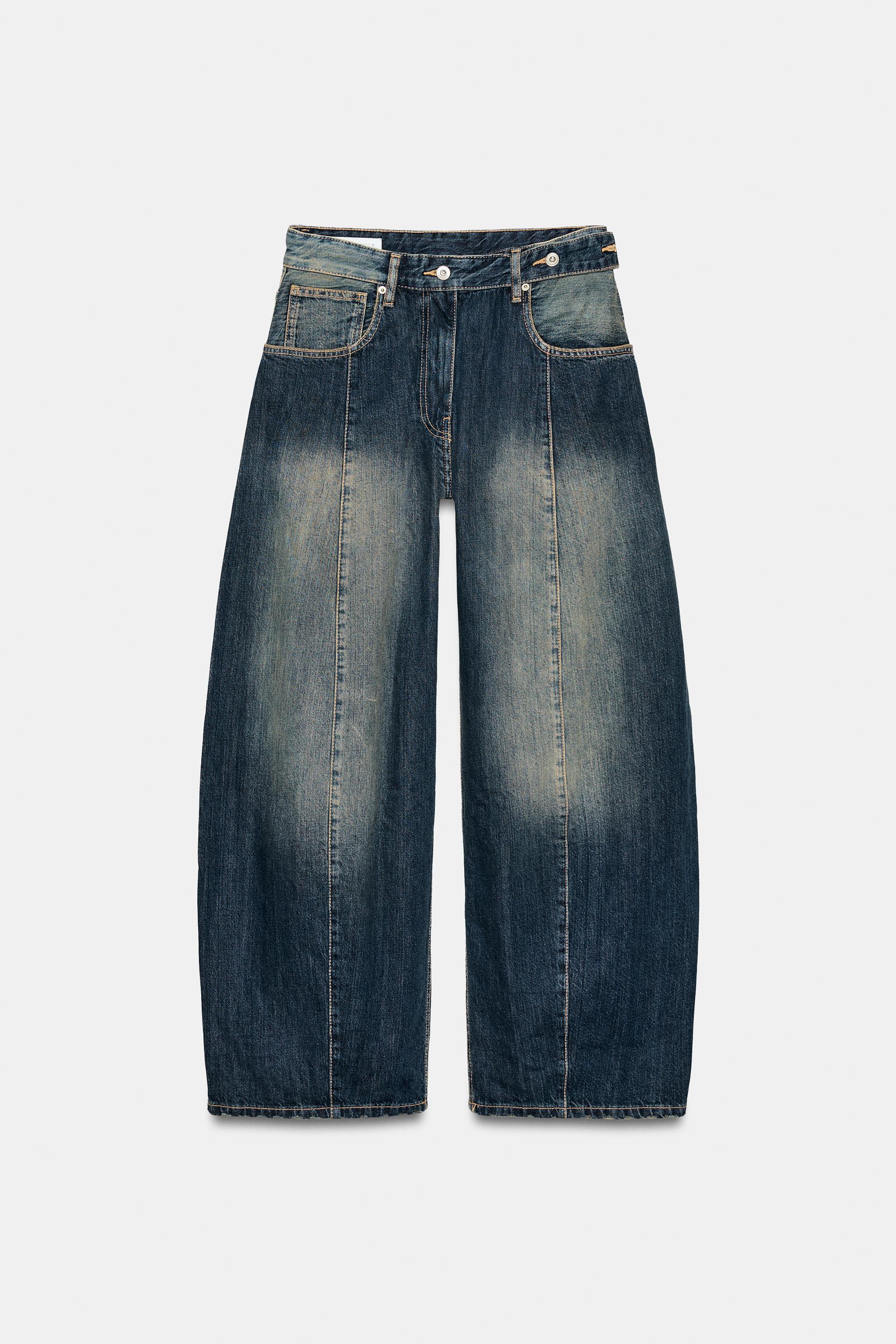 TRF OVERSIZE MID-RISE JEANS by ZARA