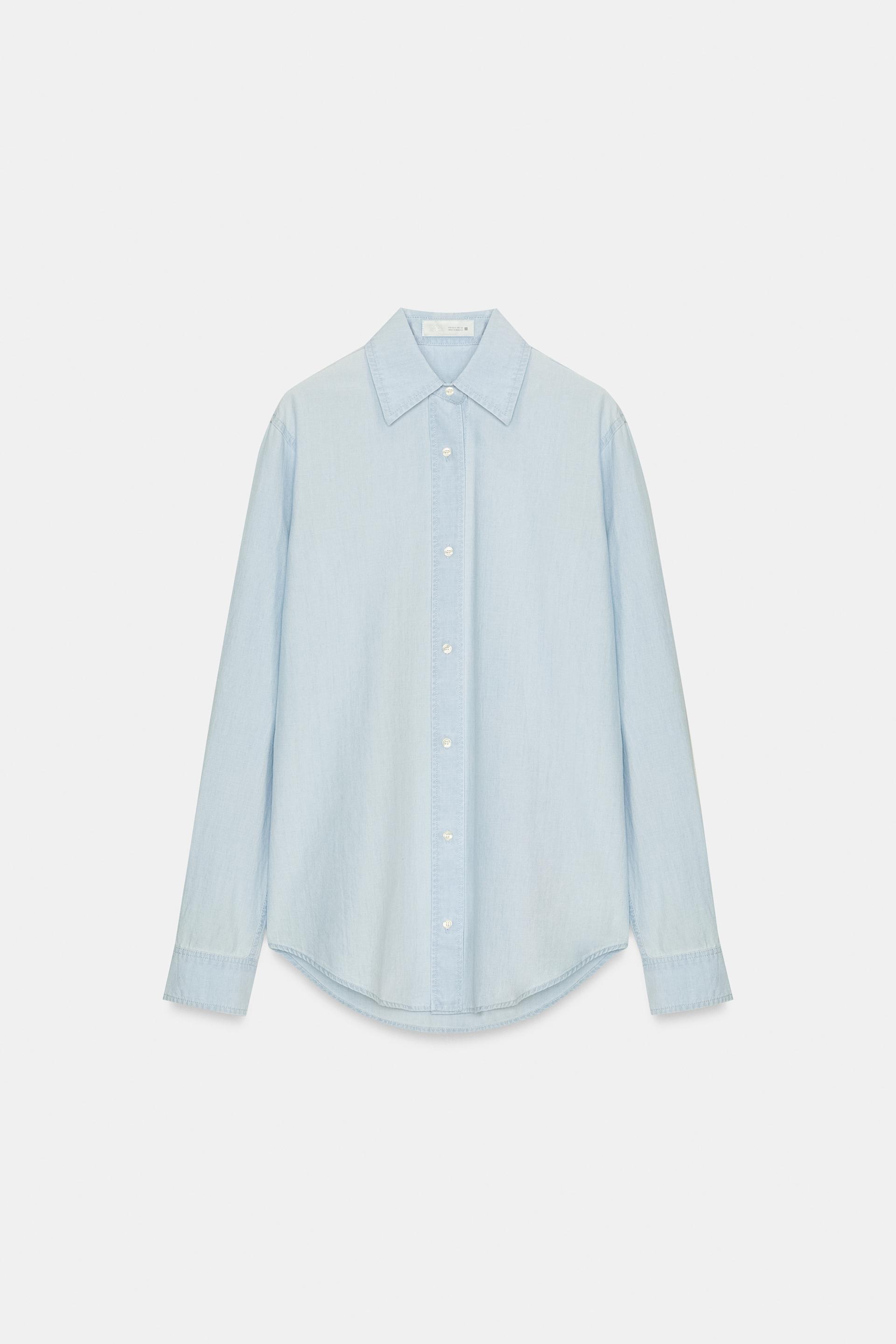 TRF REGULAR DENIM SHIRT by ZARA