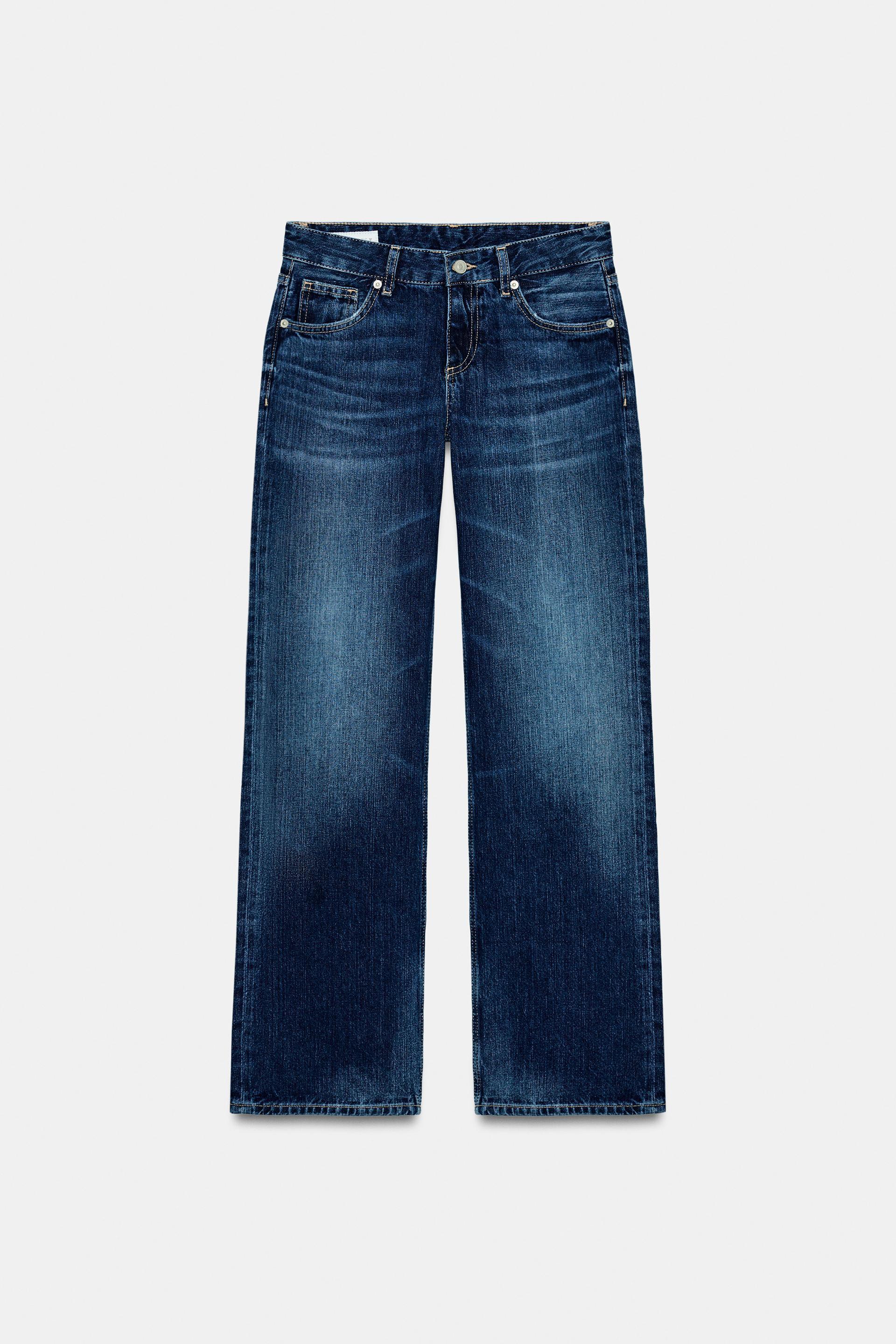TRF WIDE LEG LOW RISE JEANS by ZARA