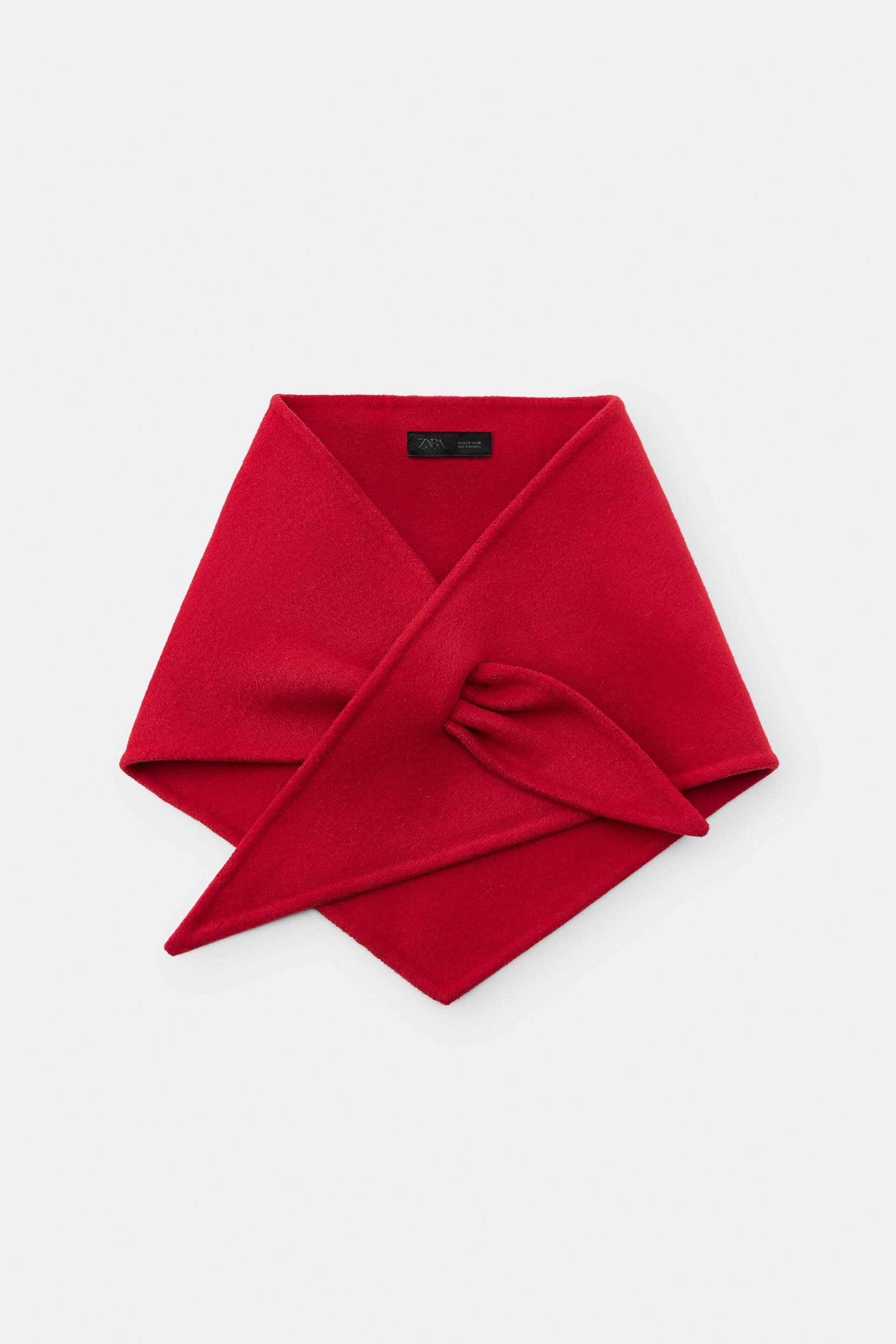 TRIANGLE BANDANA WITH WOOL by ZARA
