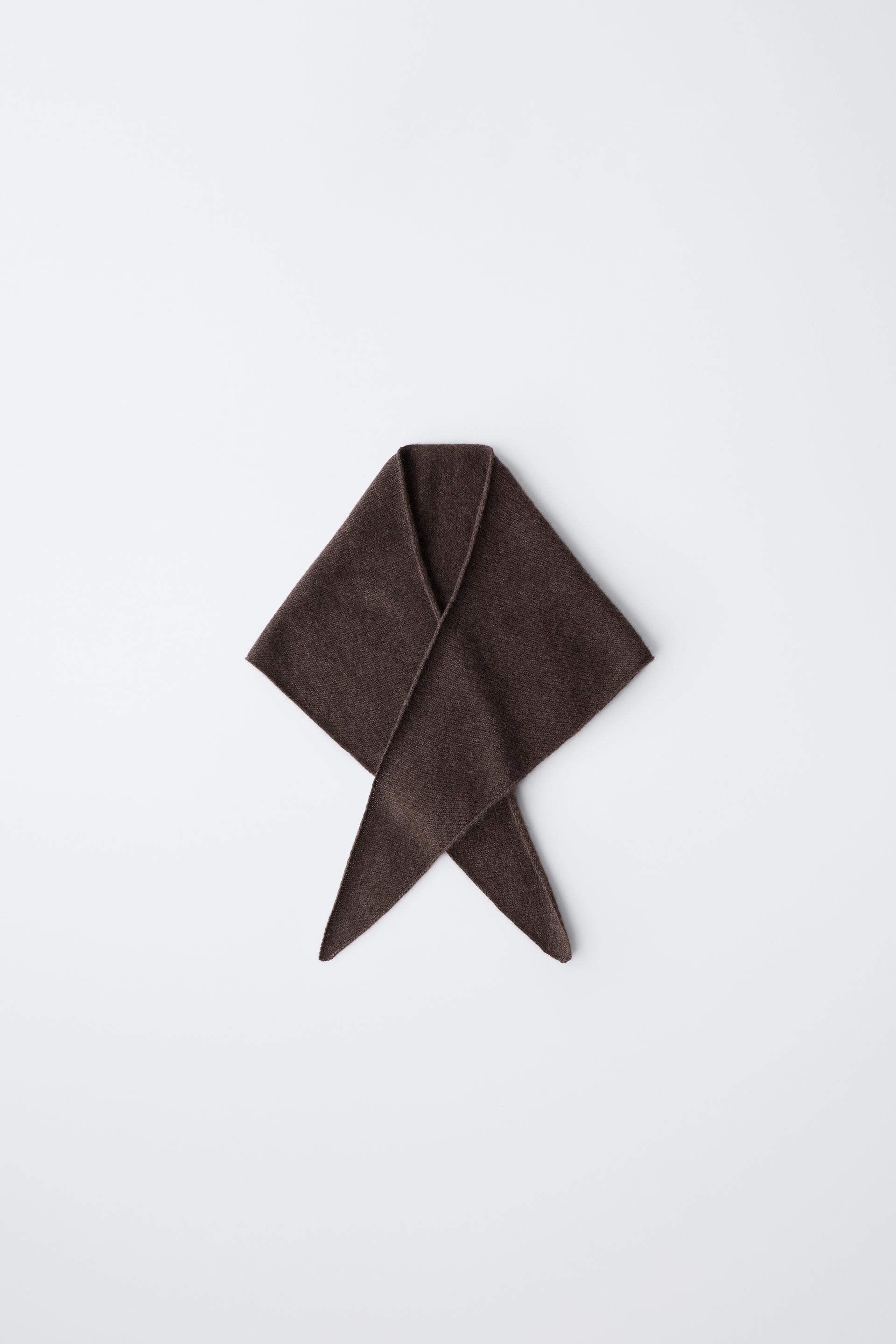 TRIANGULAR 100% CASHMERE SCARF by ZARA