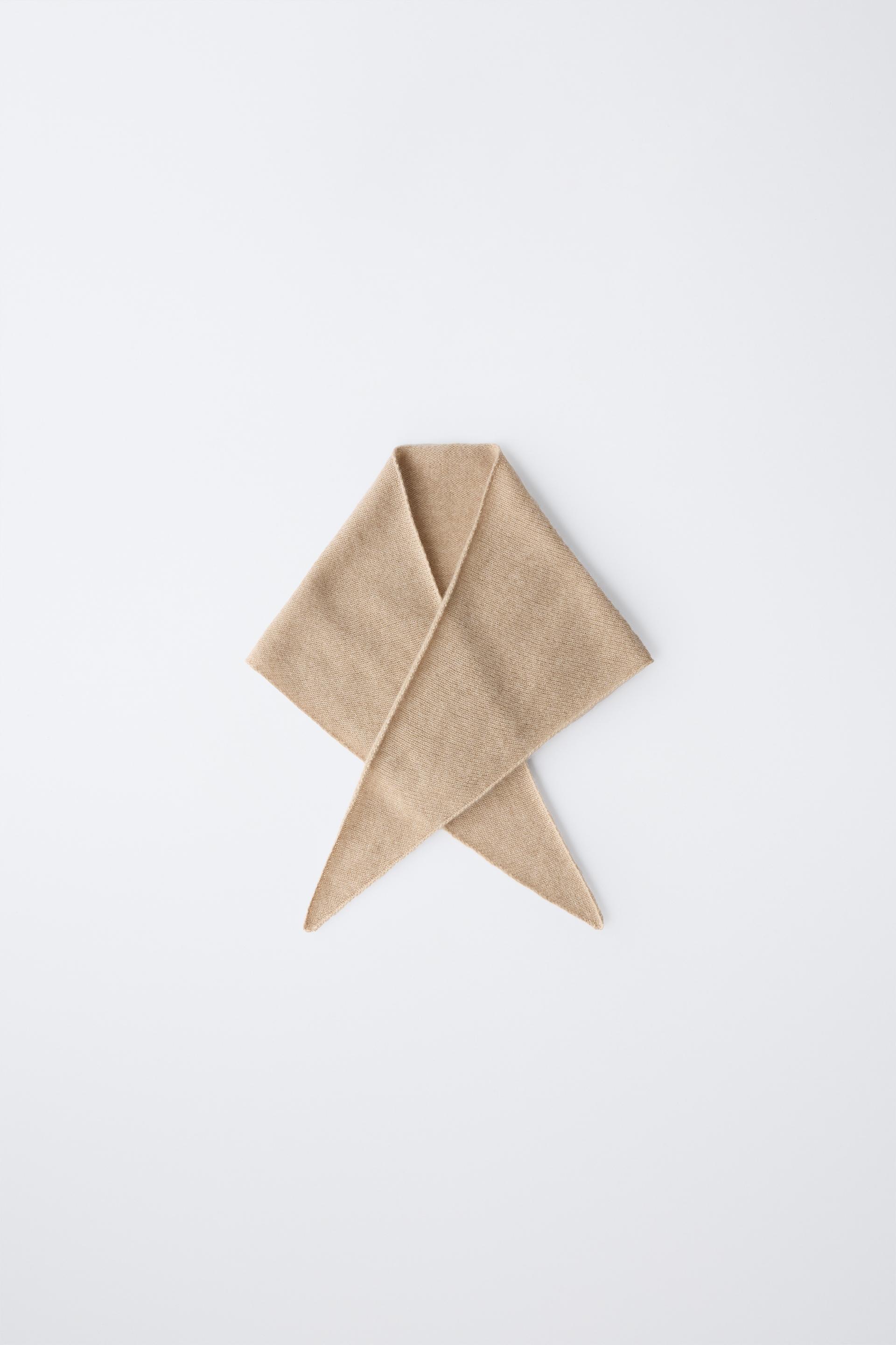 TRIANGULAR 100% CASHMERE SCARF by ZARA