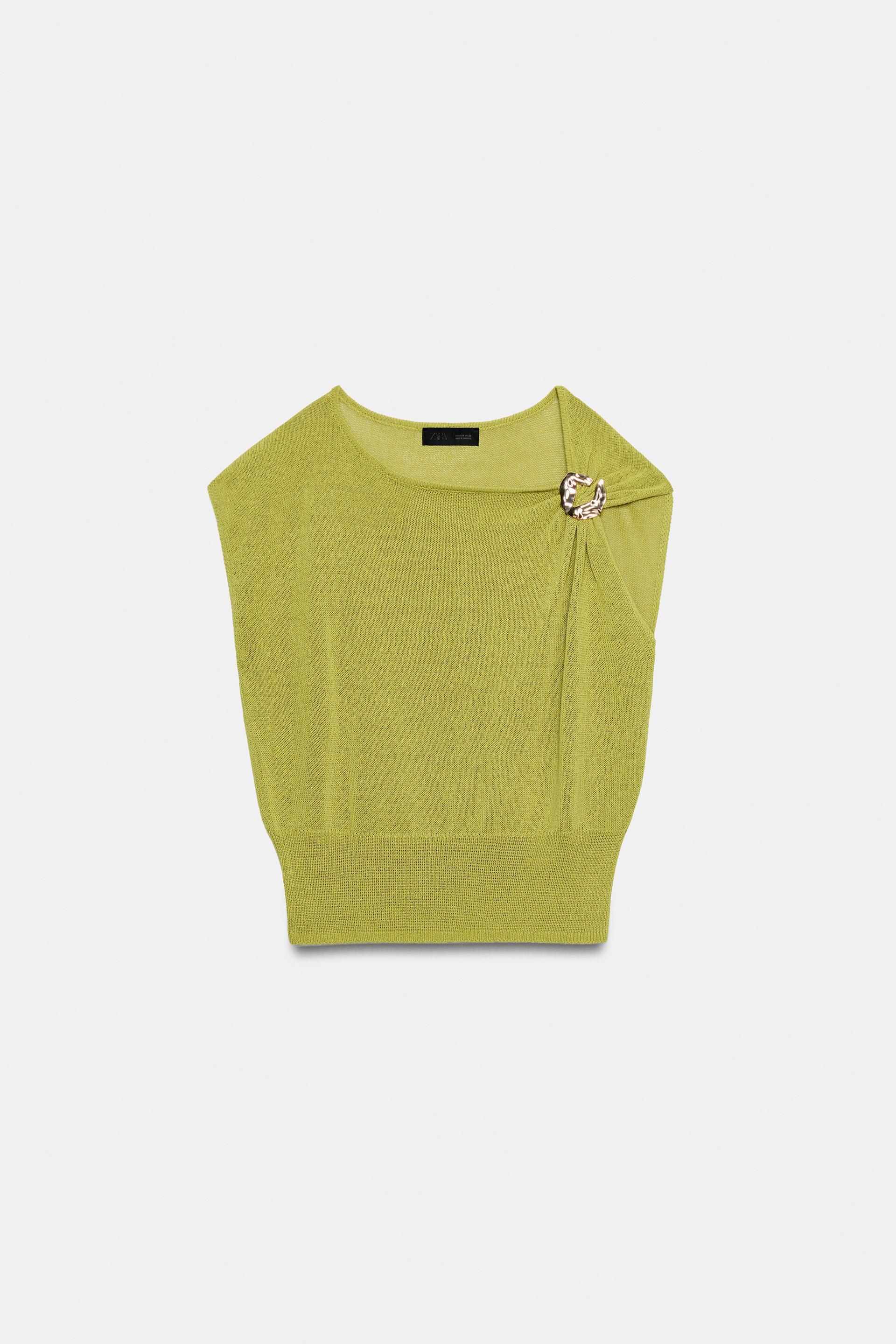 TRIM KNIT TOP by ZARA