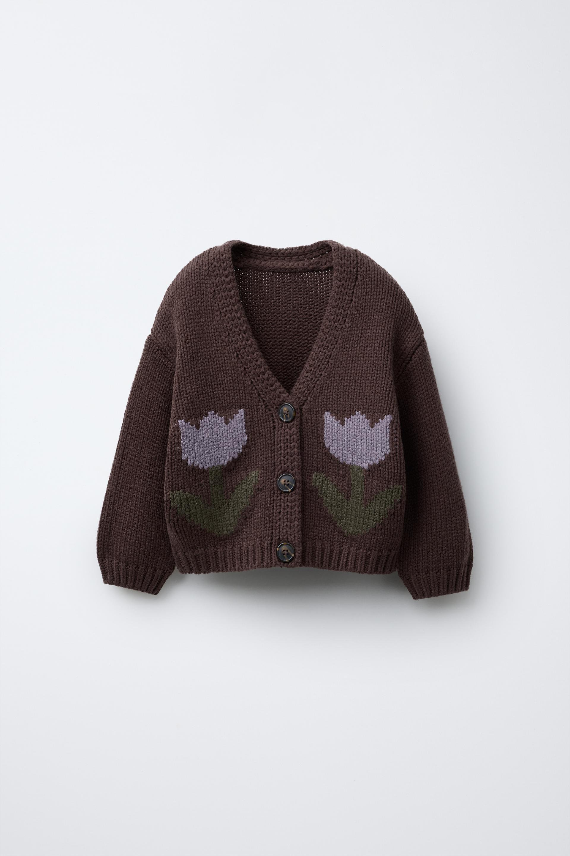 TULIP KNIT CARDIGAN by ZARA