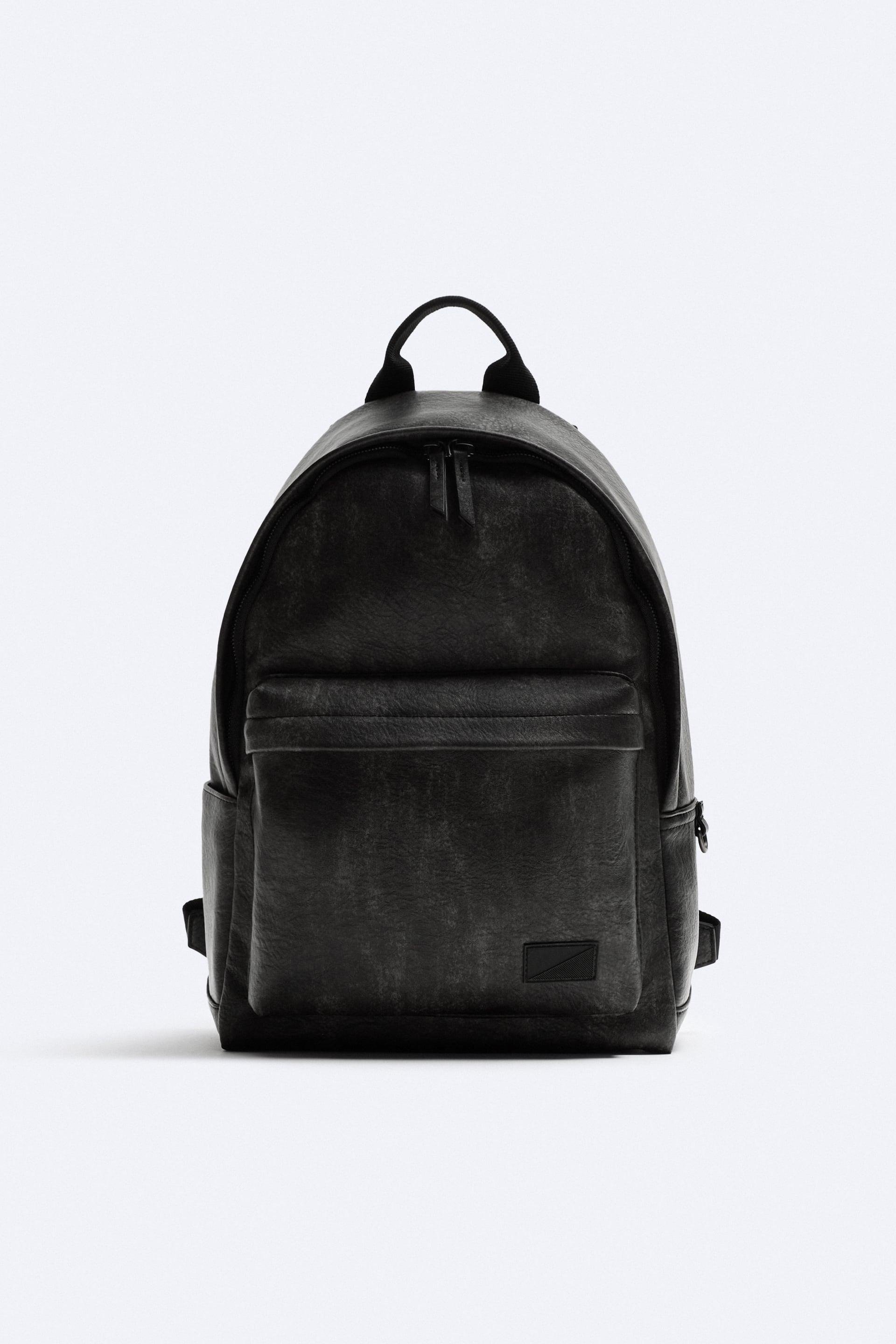TUMBLED DISTRESSED LEATHER BACKPACK by ZARA