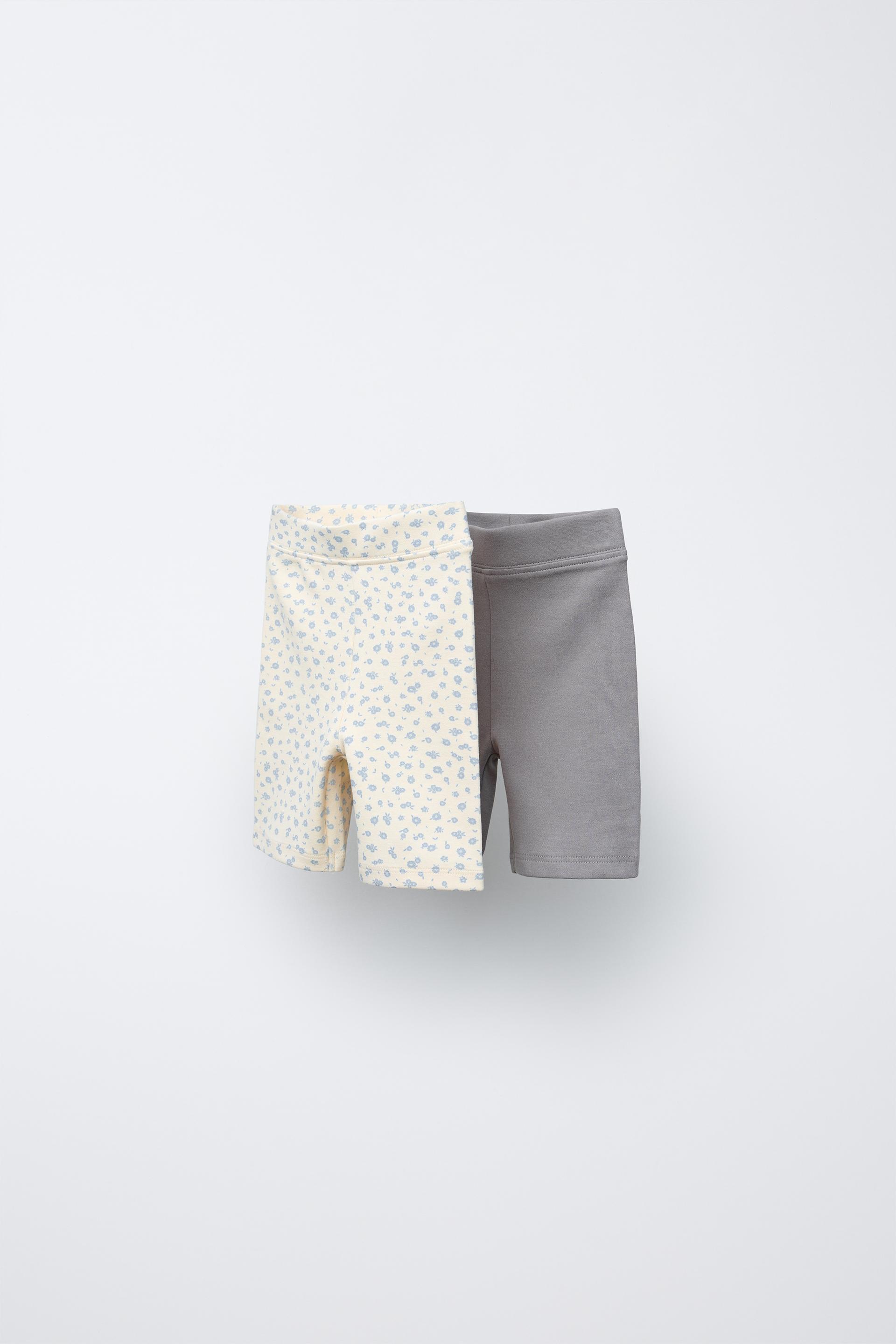 TWO-PACK FLORAL BIKE SHORTS by ZARA