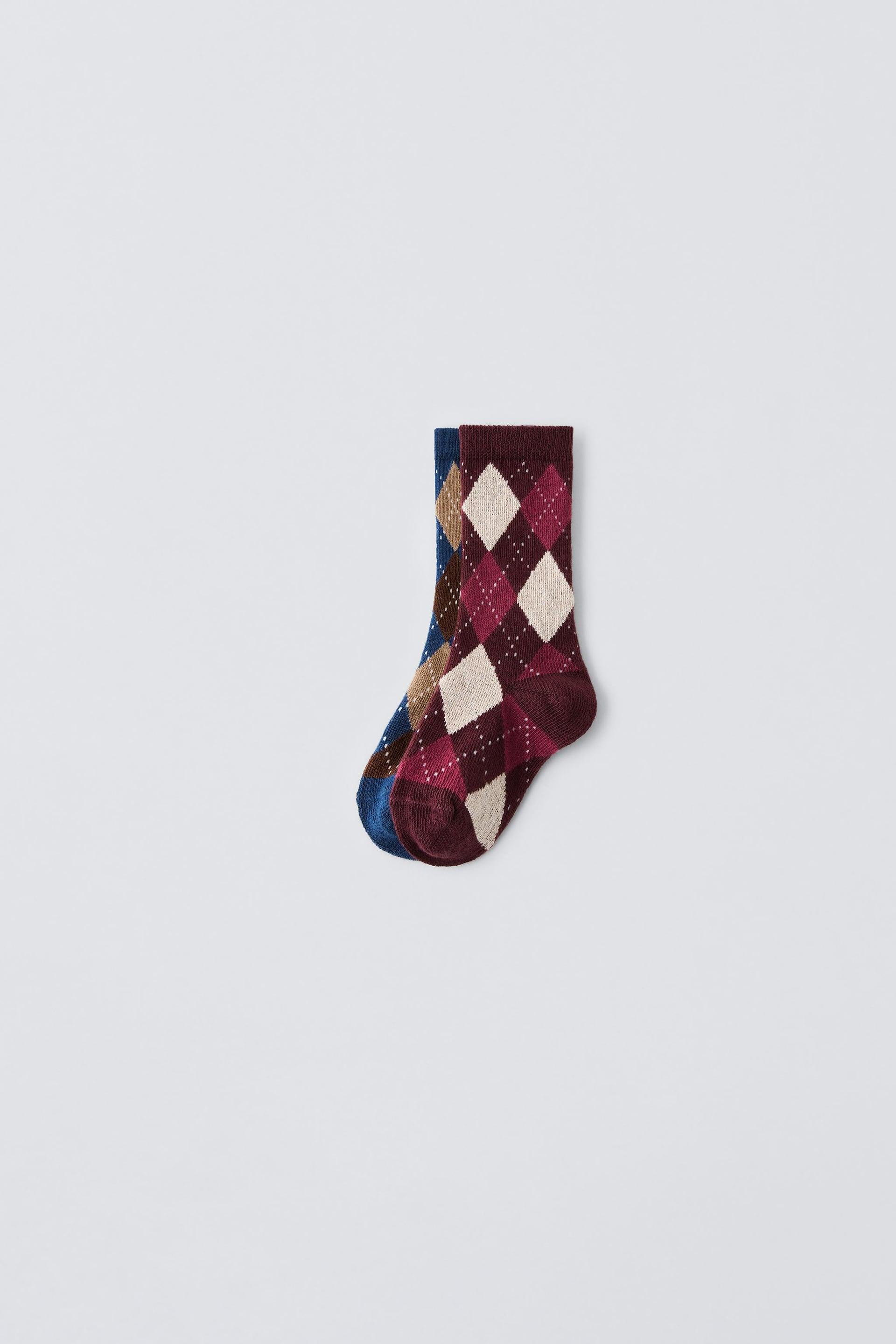 TWO-PACK OF ARGYLE SOCKS by ZARA