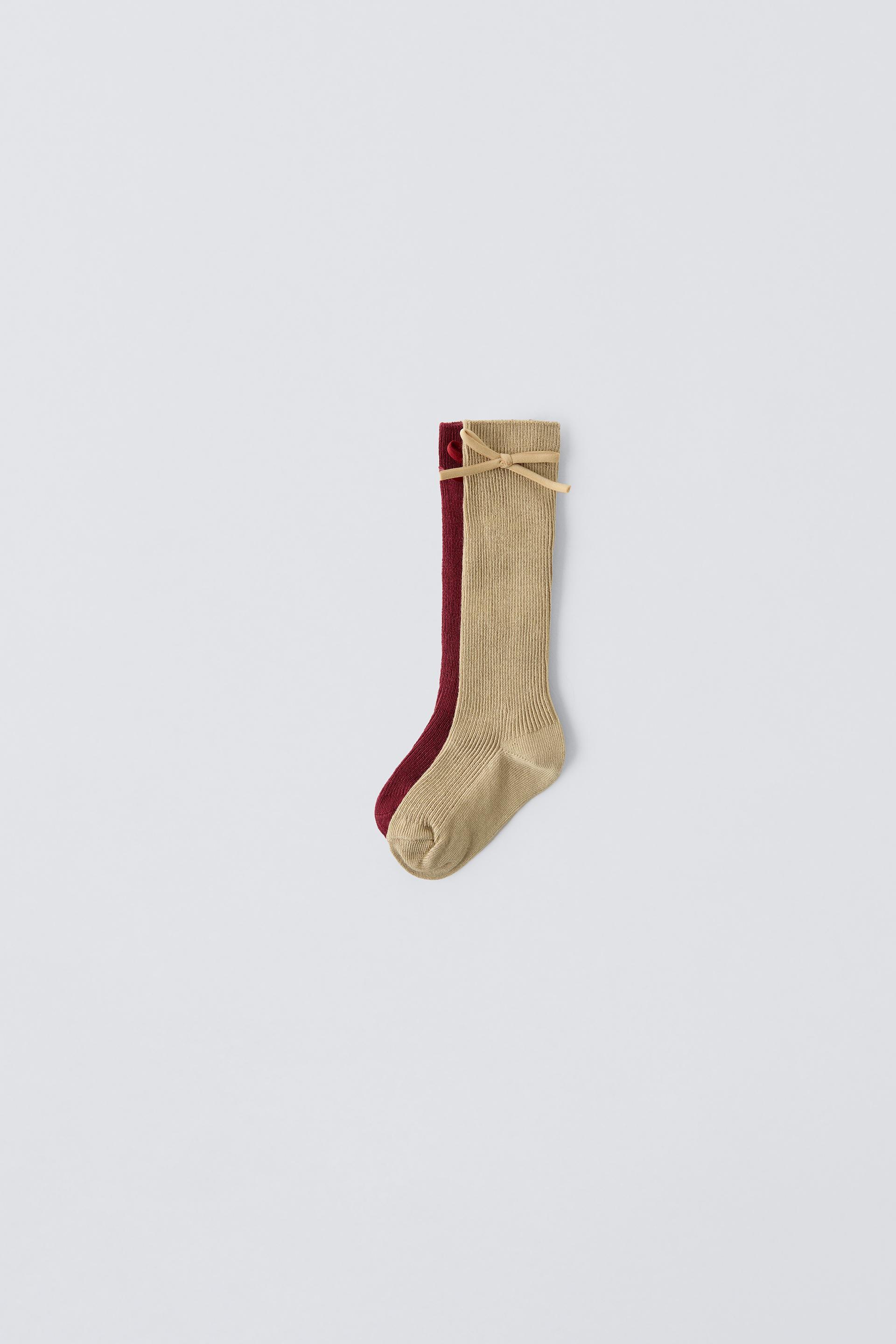 TWO-PACK OF HIGH BOW SOCKS by ZARA