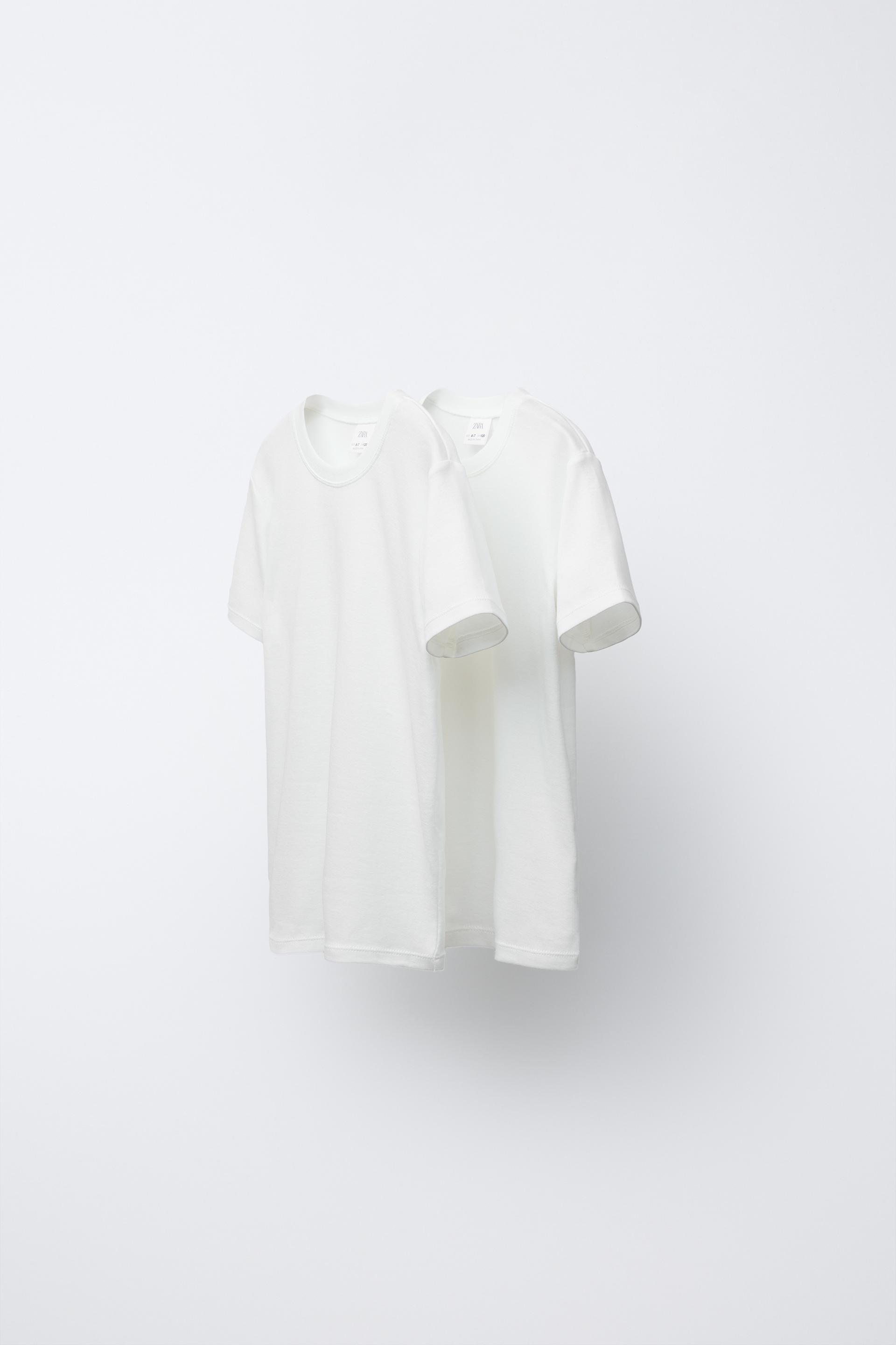 TWO-PACK OF PLAIN SHORT SLEEVE T-SHIRTS by ZARA