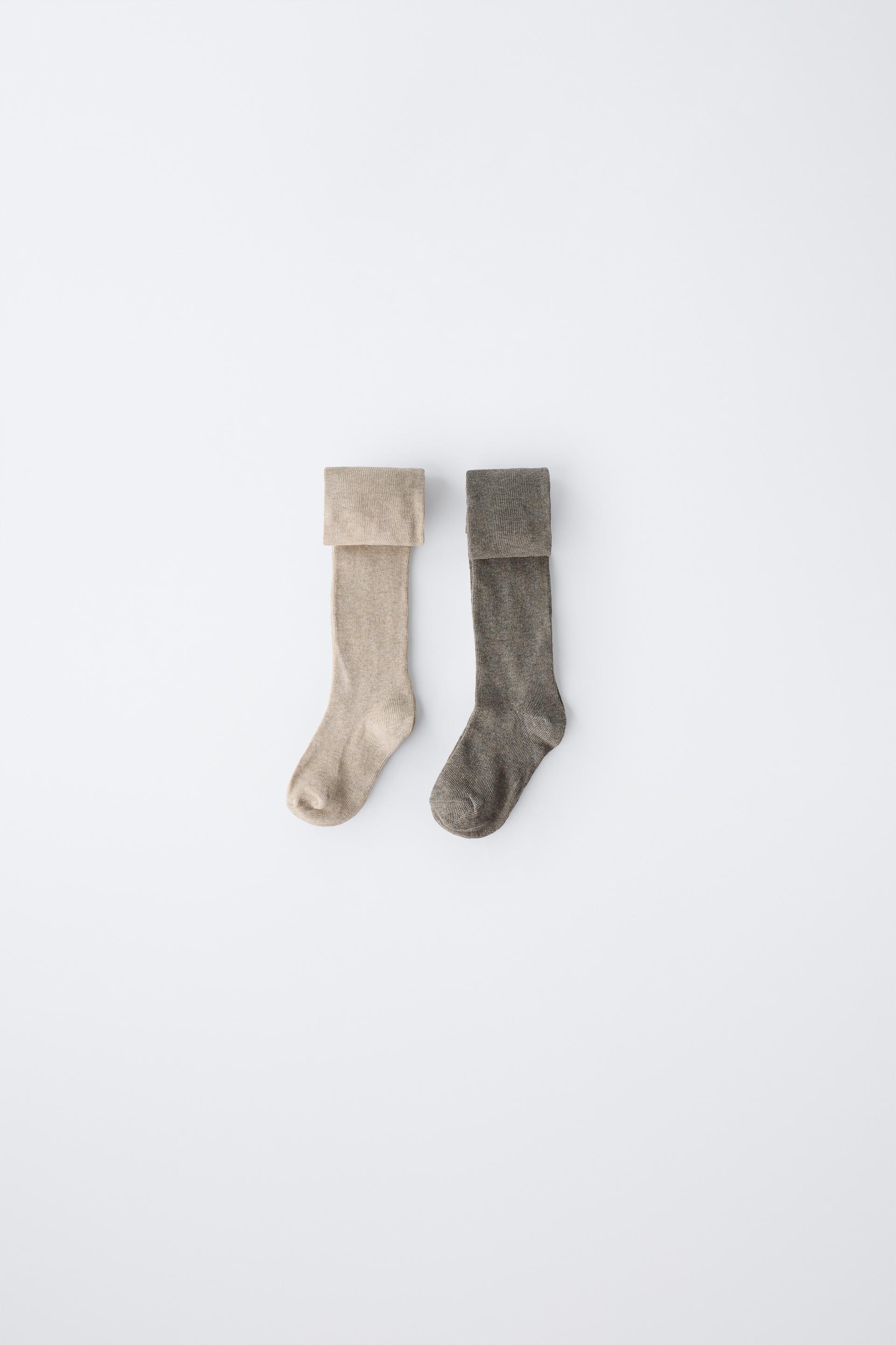 TWO-PACK OF PLAIN TIGHTS by ZARA