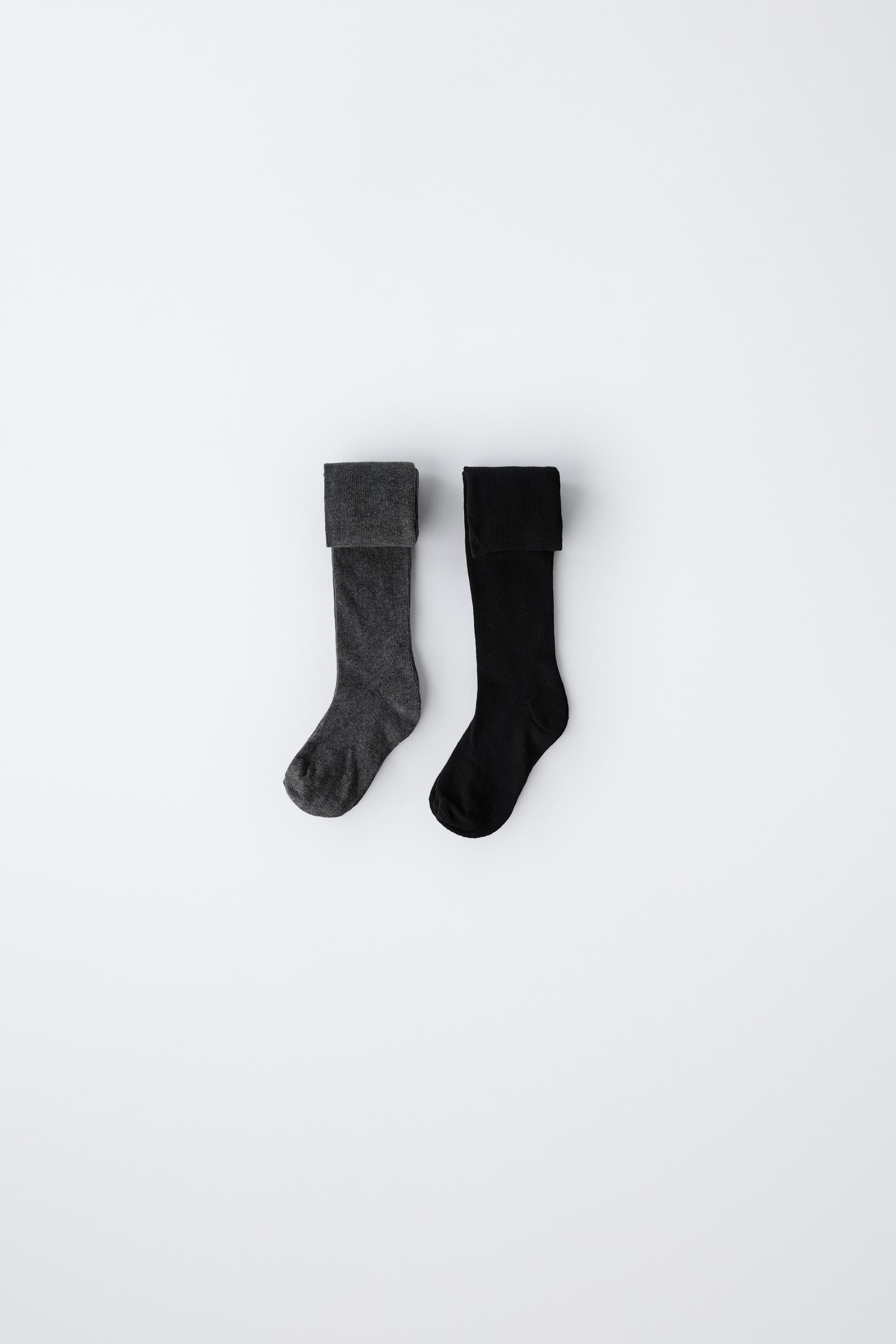 TWO-PACK OF PLAIN TIGHTS by ZARA