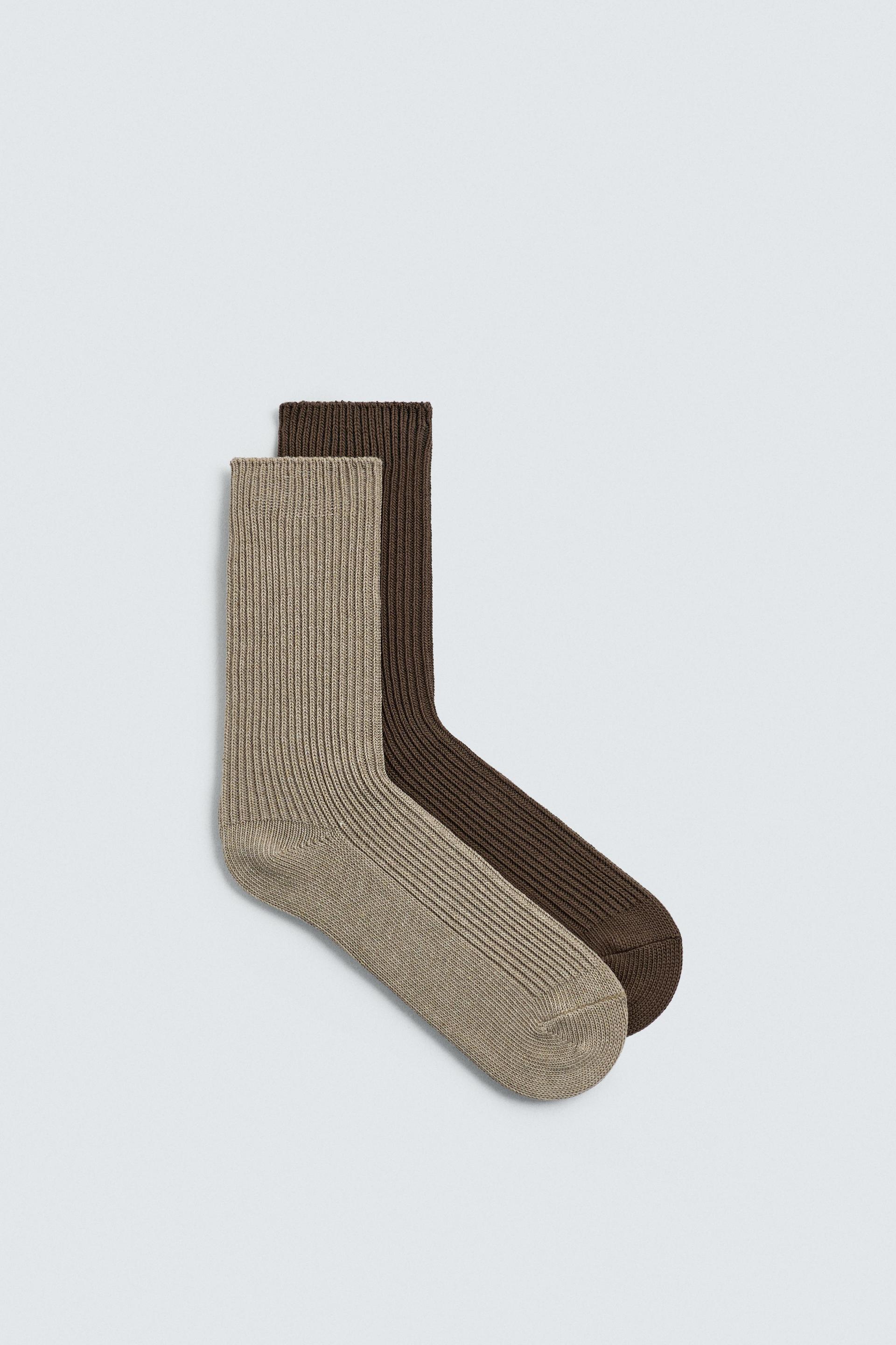 TWO-PACK OF RIBBED SOCKS by ZARA
