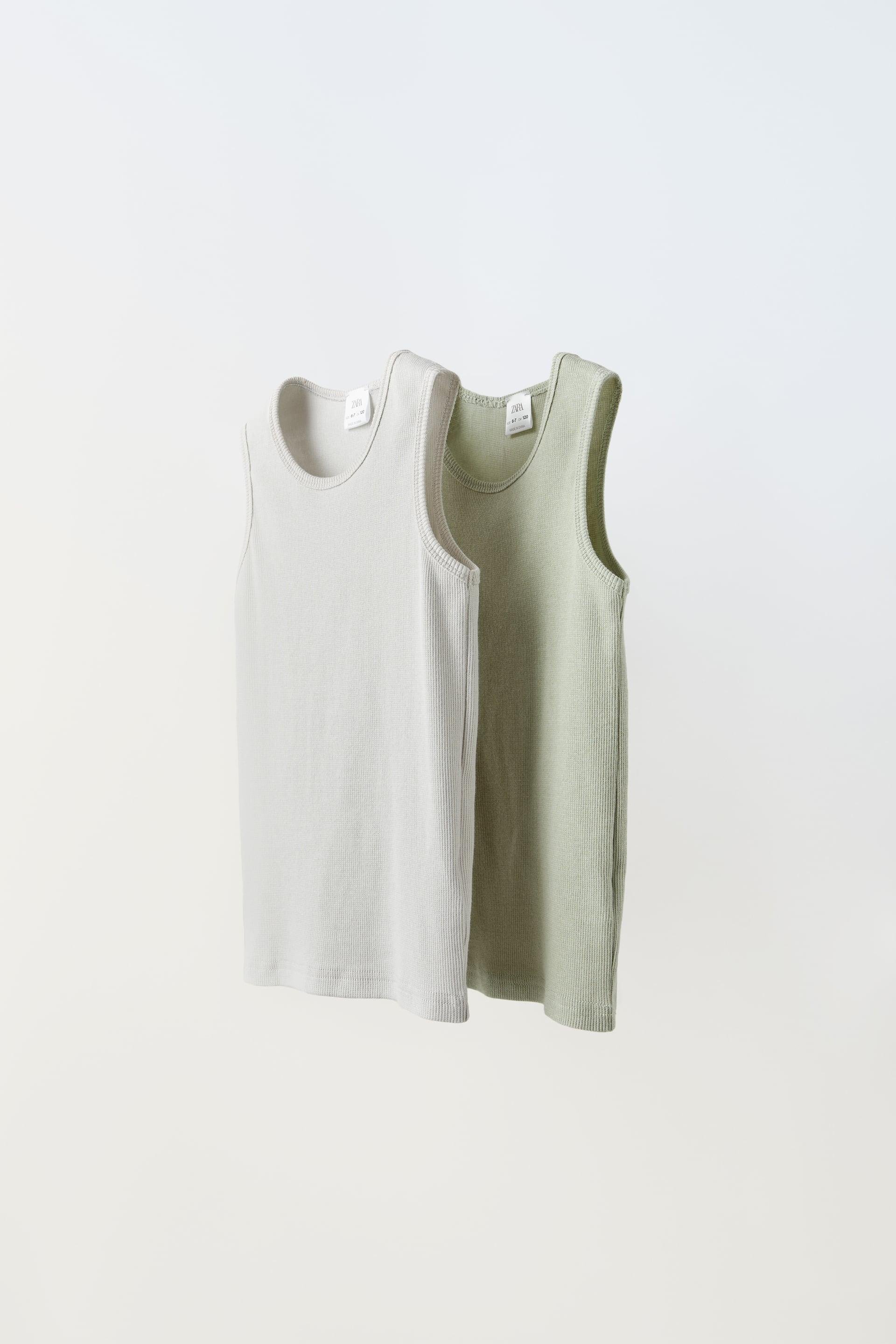 TWO-PACK OF RIBBED TANK TOPS by ZARA