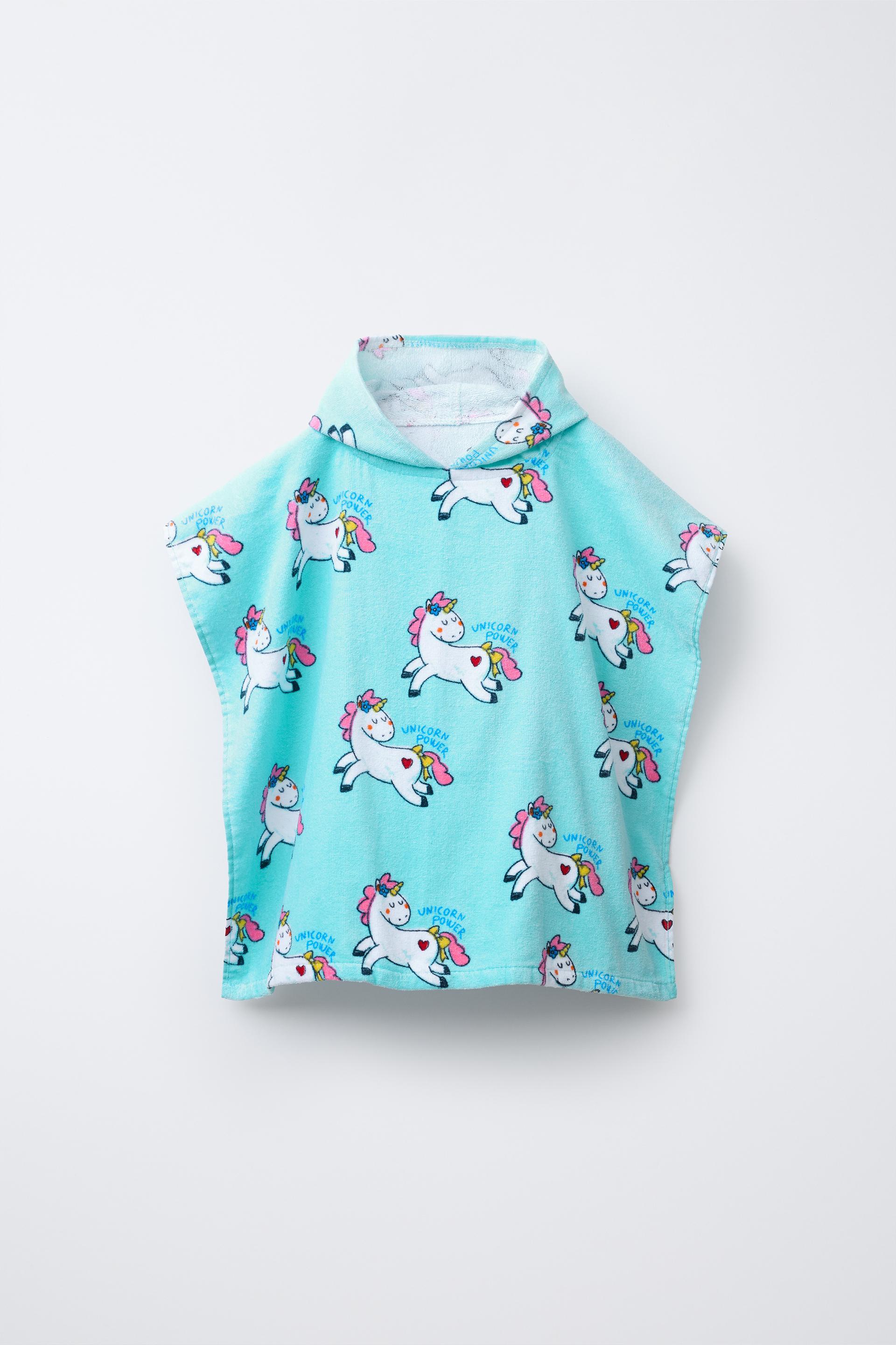 UNICORN TOWEL PONCHO by ZARA
