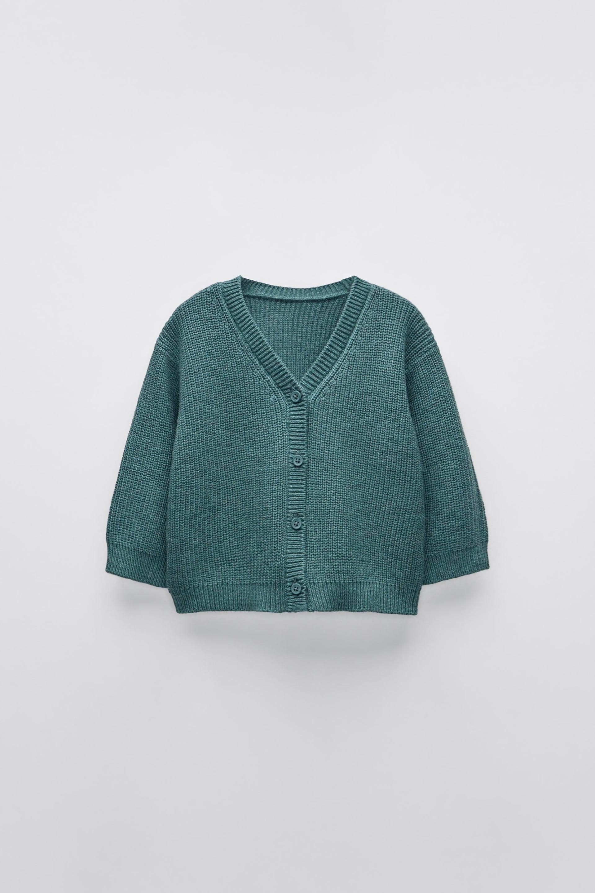 V-NECK KNIT CARDIGAN by ZARA