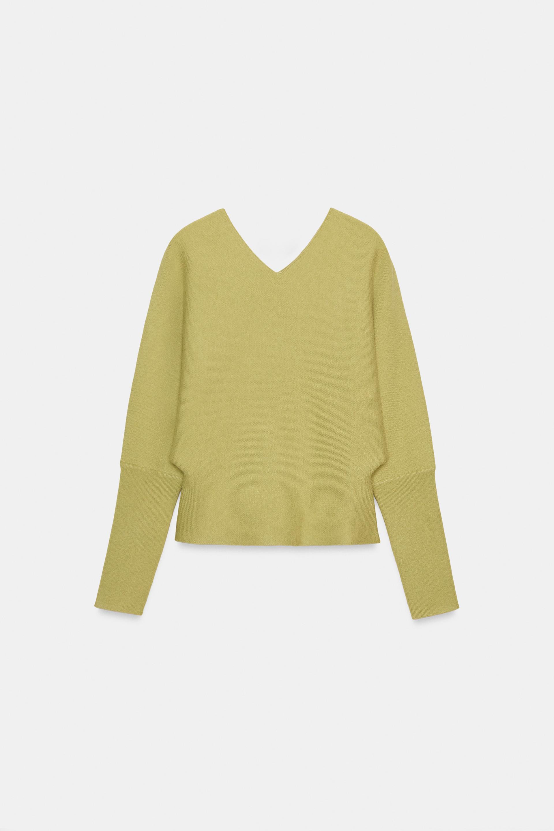V-NECK KNIT JUMPER by ZARA
