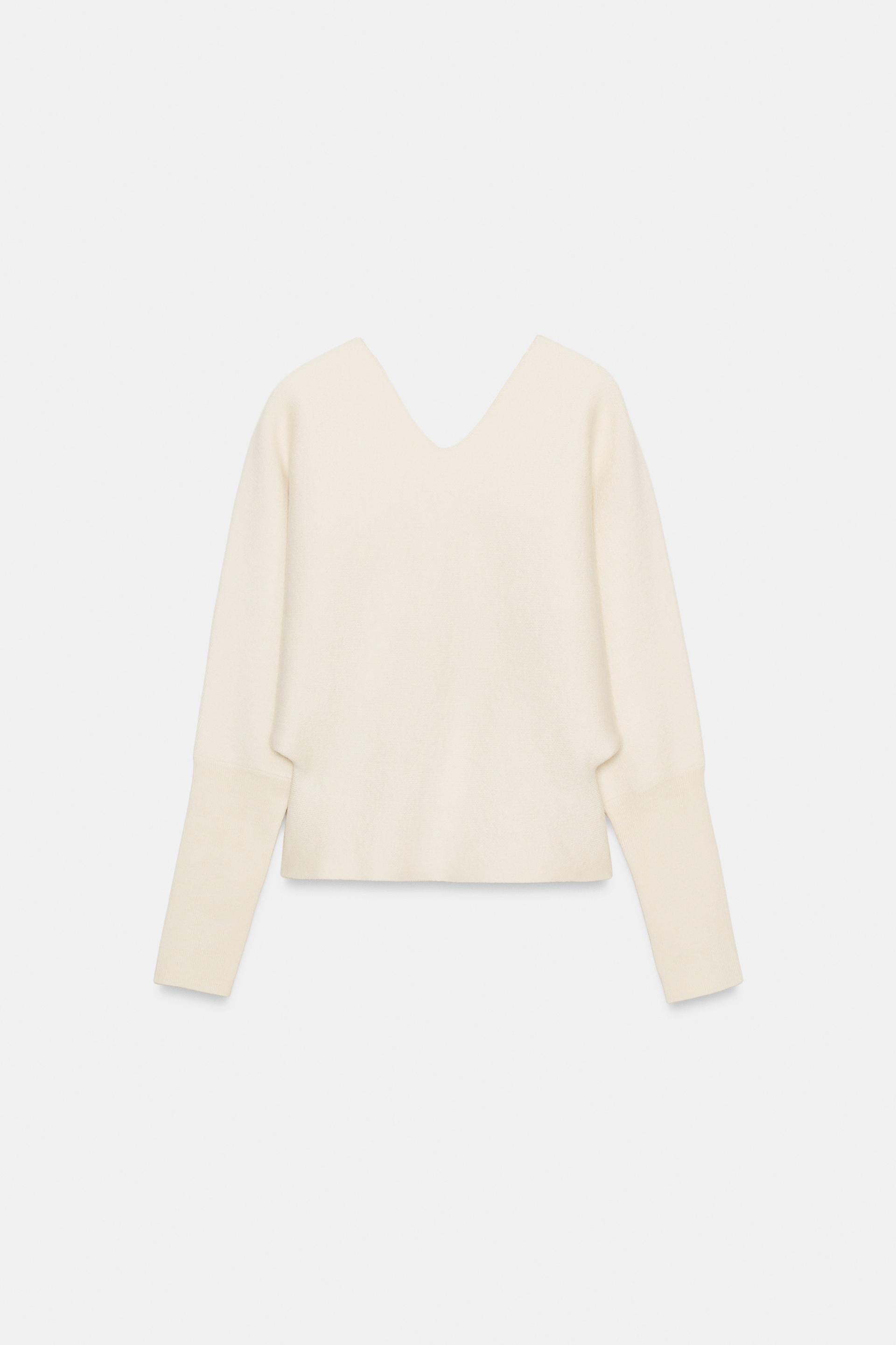V-NECK KNIT JUMPER by ZARA