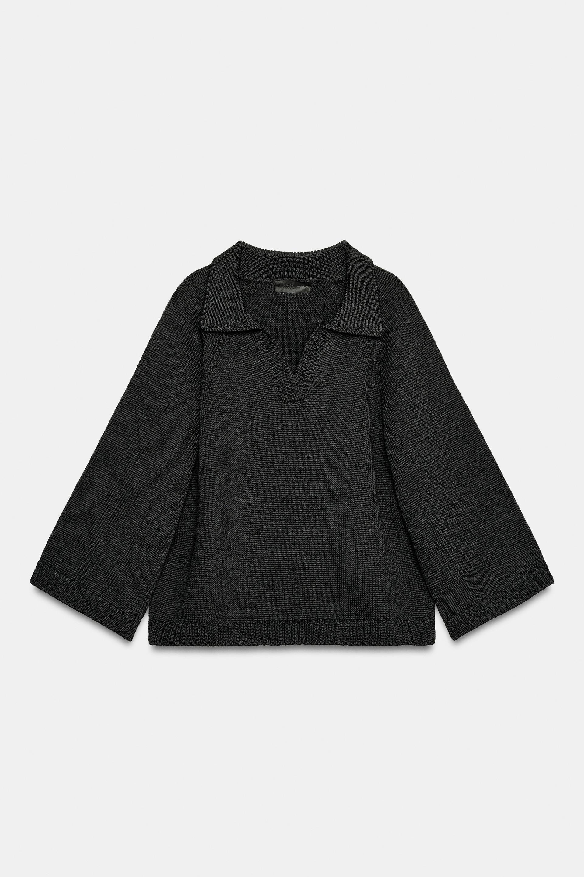 V-NECK KNIT JUMPER by ZARA