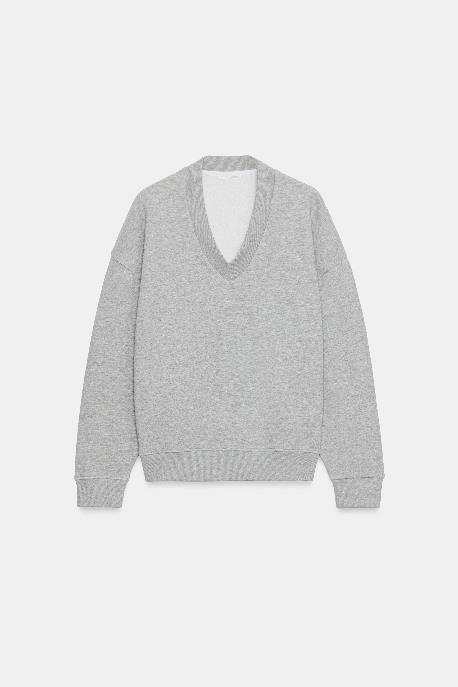 V-NECK SWEAT-SHIRT by ZARA