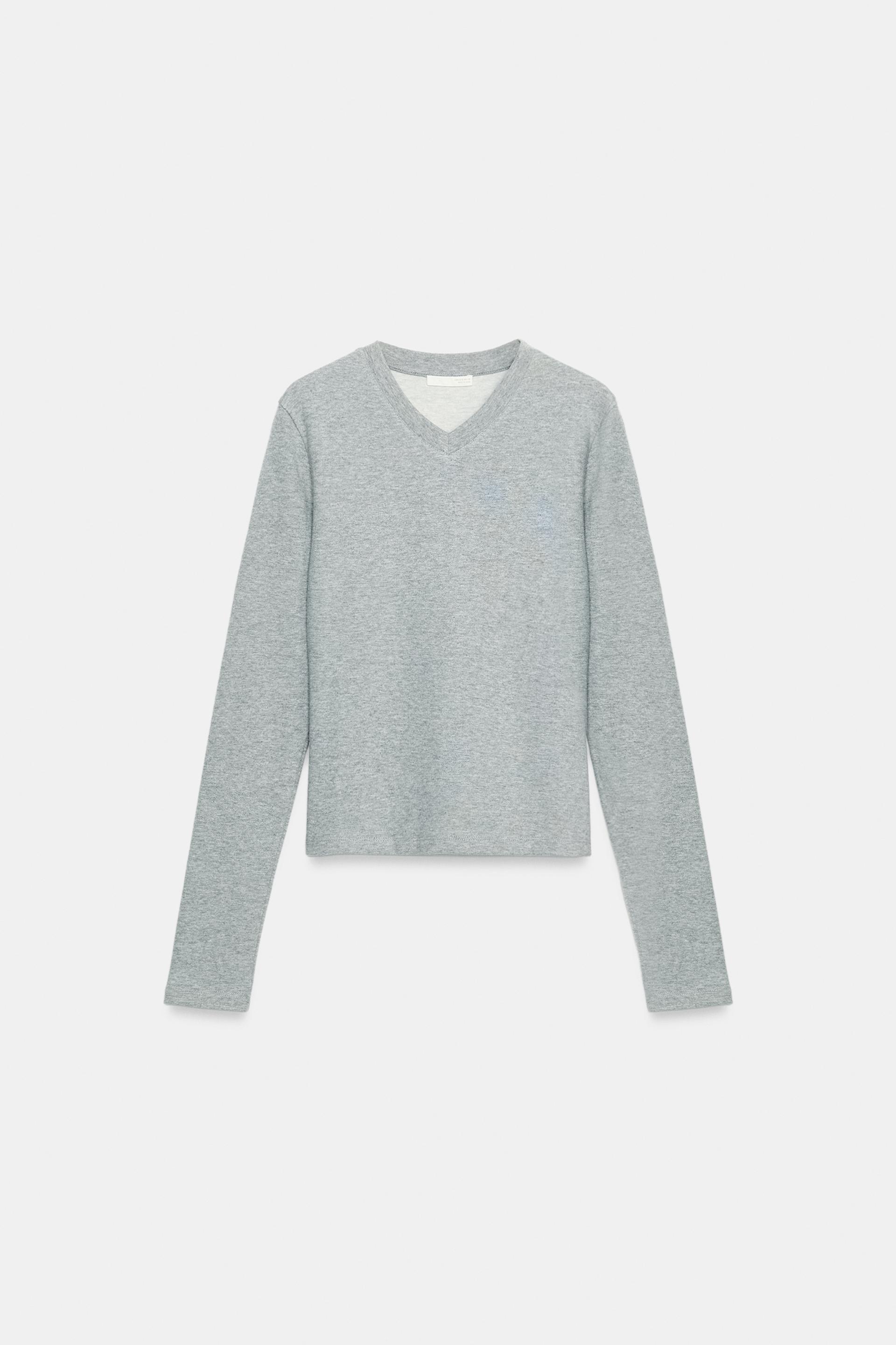 V-NECK T-SHIRT by ZARA