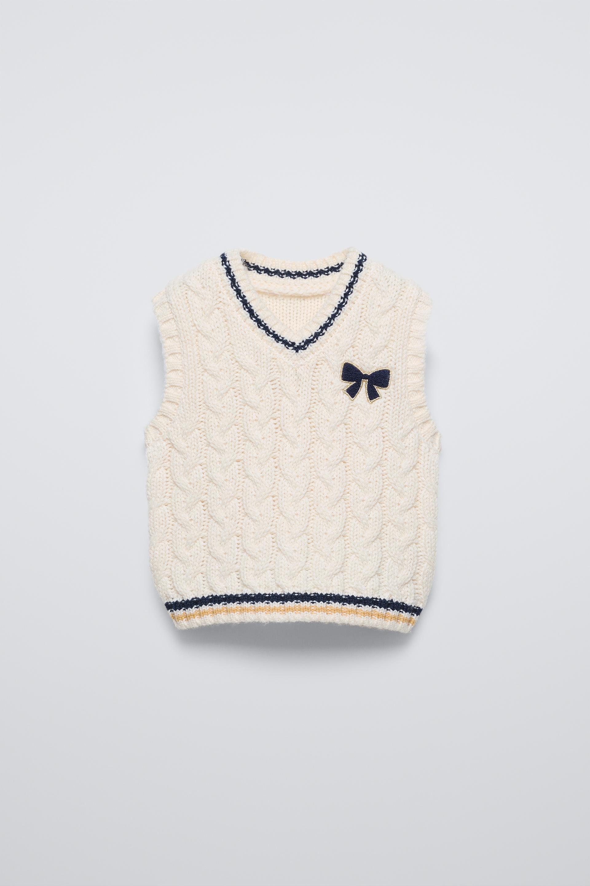 VARSITY KNIT VEST by ZARA