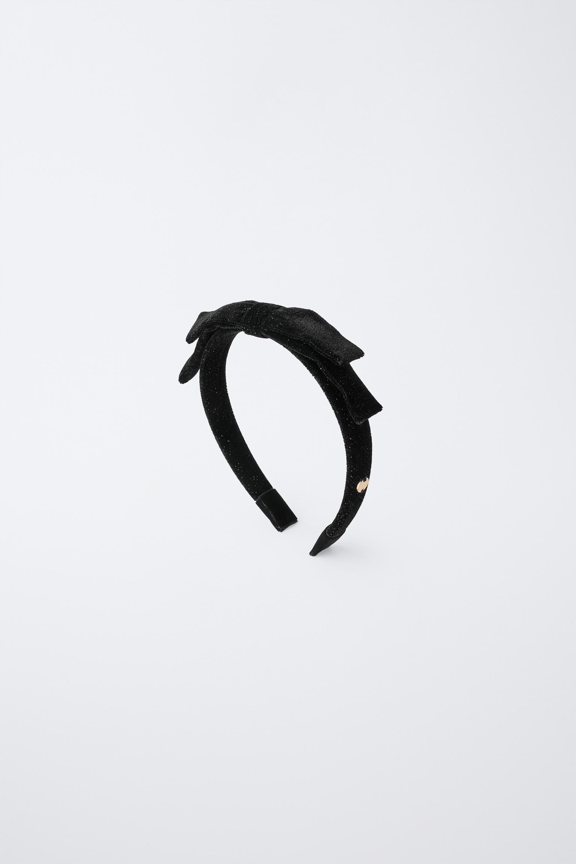 VELVET BOW SHINY HEADBAND by ZARA