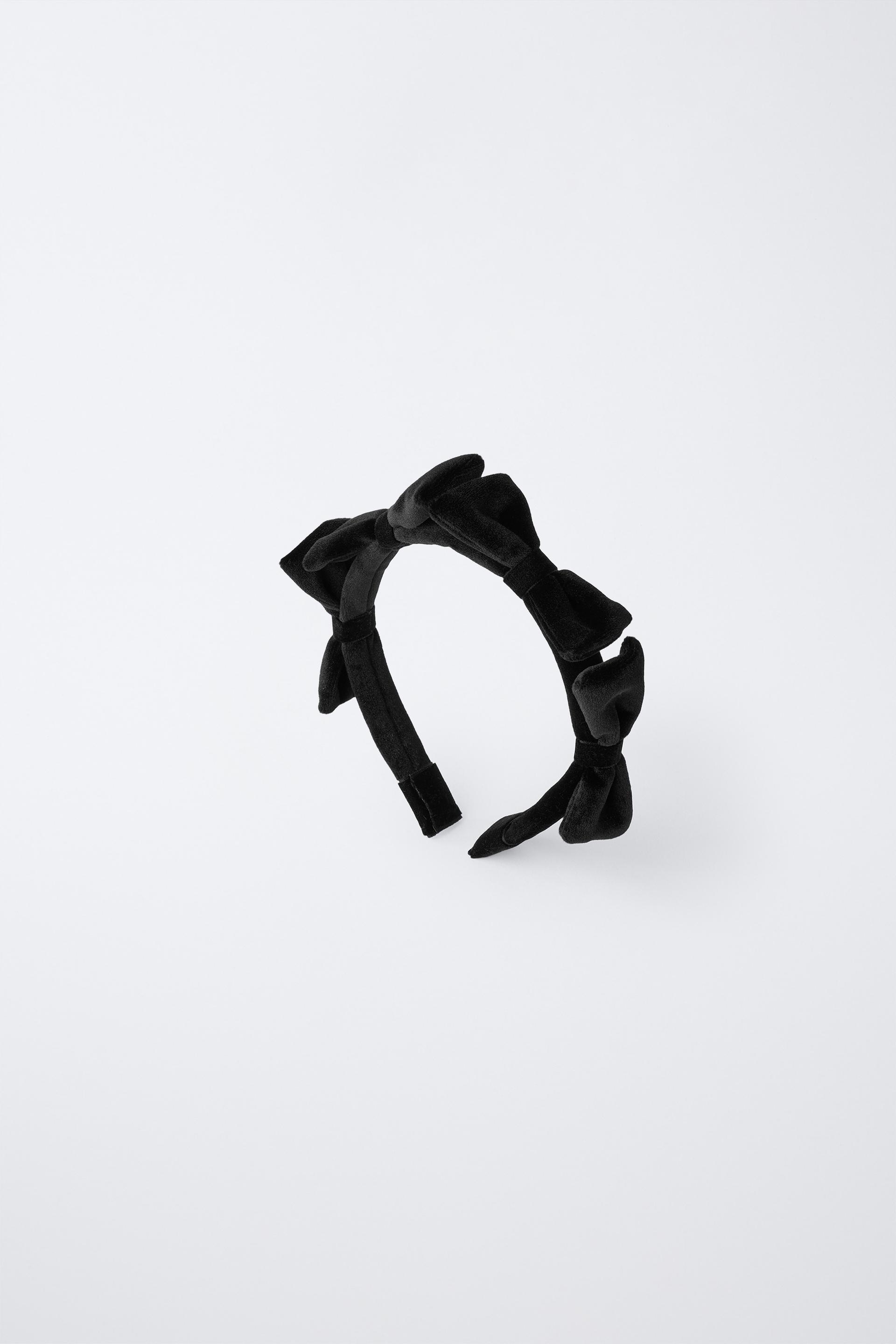VELVET BOWS HEADBAND by ZARA