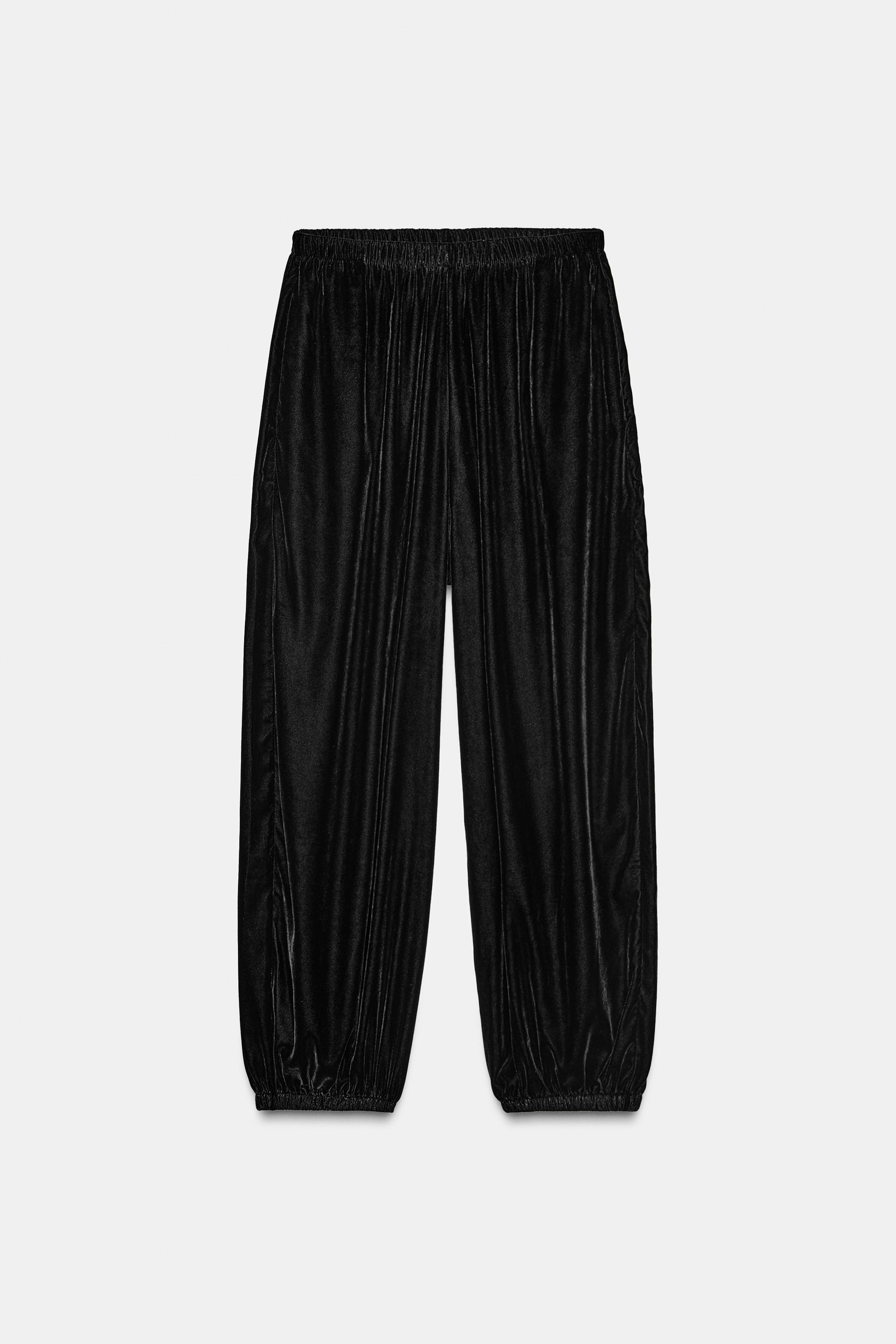 VELVET PANTS by ZARA