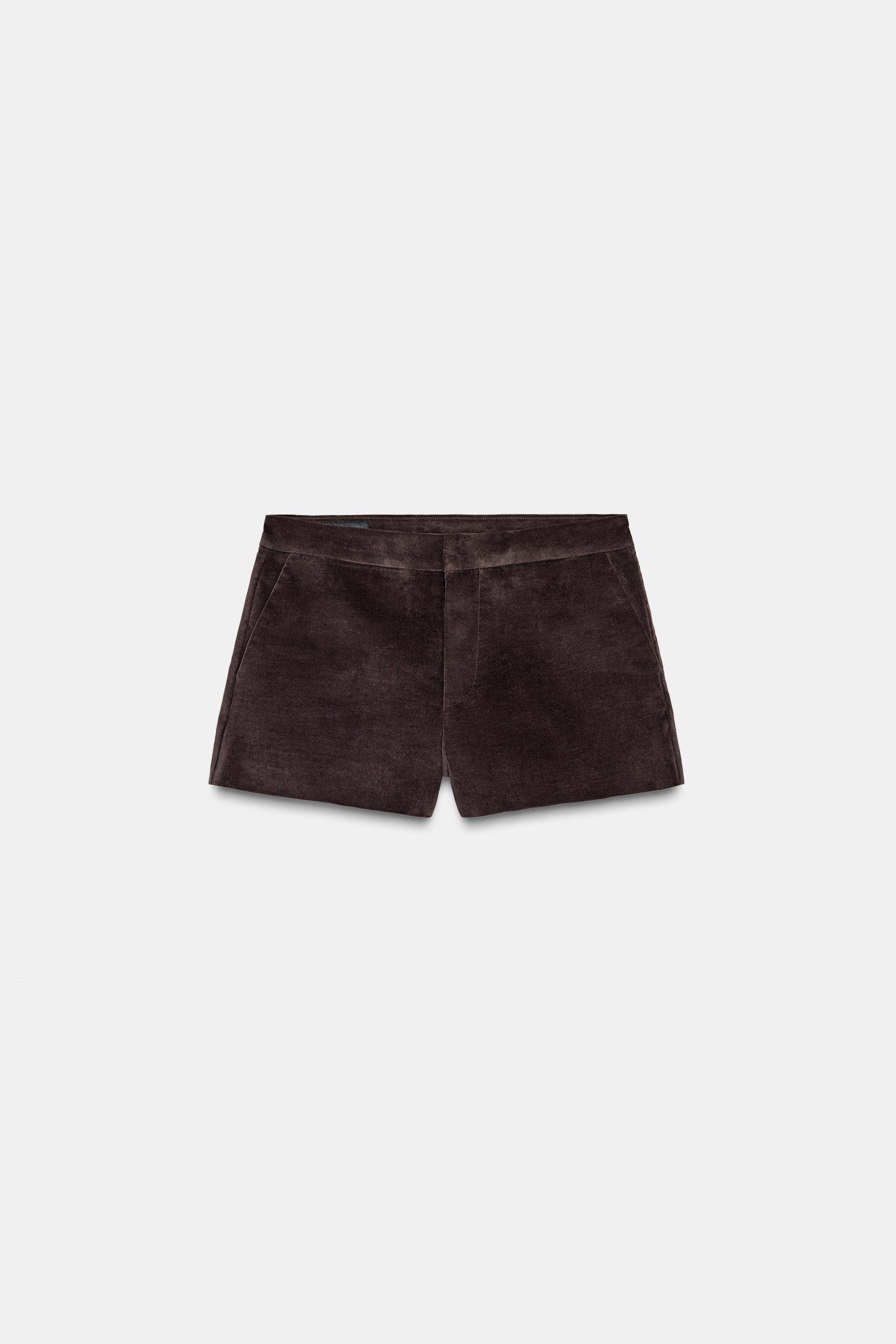VELVET SHORTS by ZARA