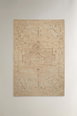 VINTAGE-EFFECT JUTE AREA RUG by ZARA