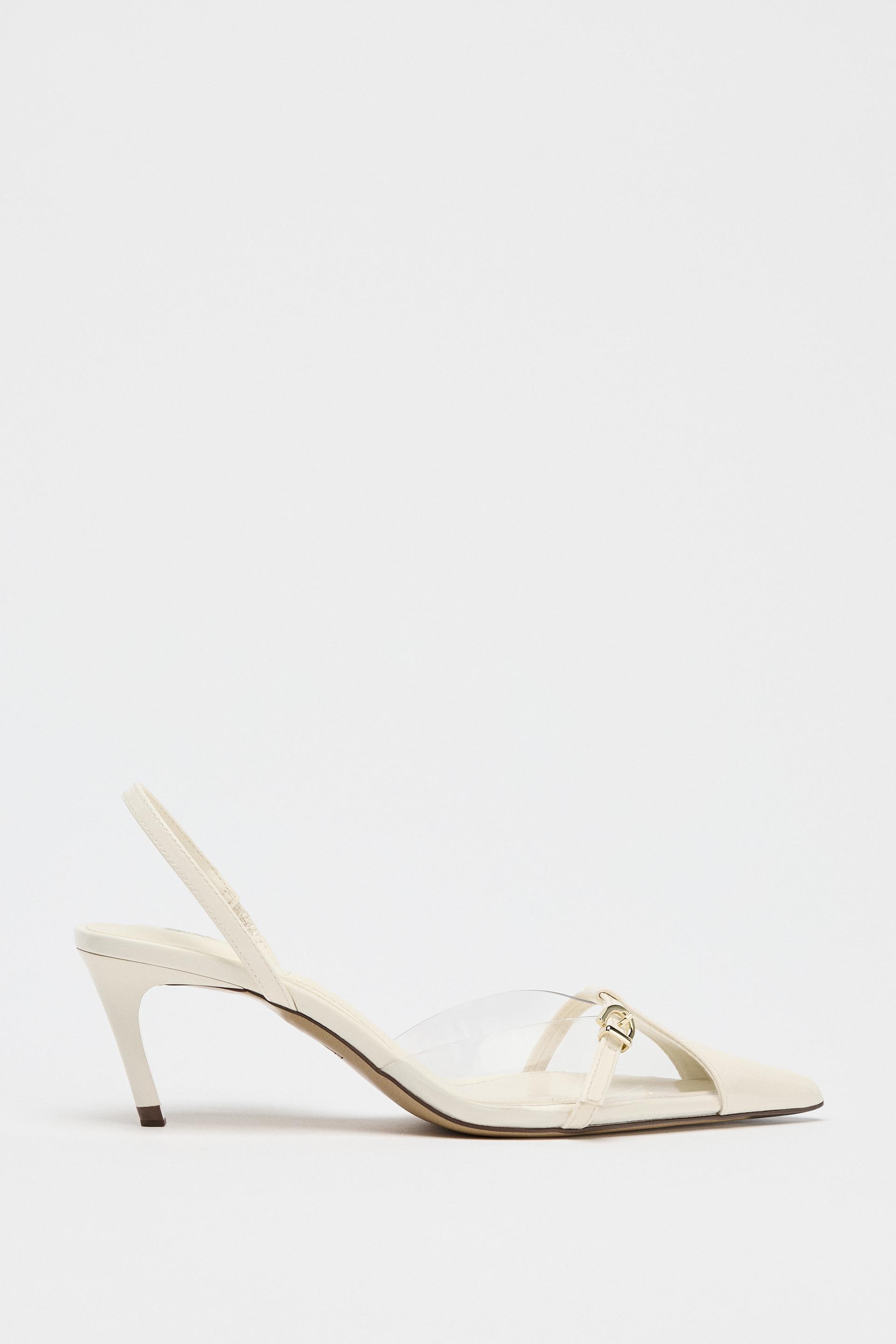VINYL BUCKLE SLINGBACKS by ZARA