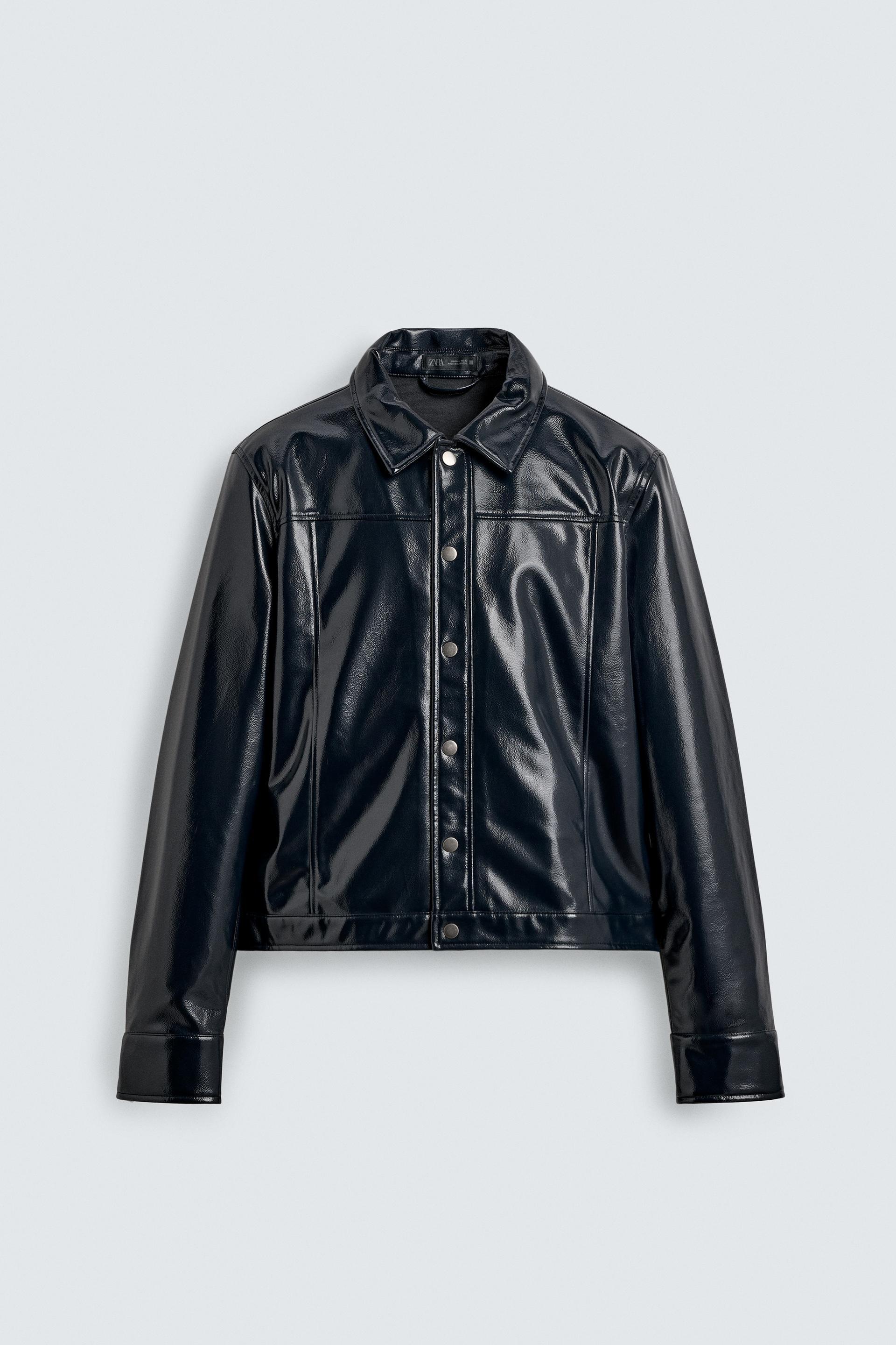 VINYL EFFECT OVERSHIRT by ZARA