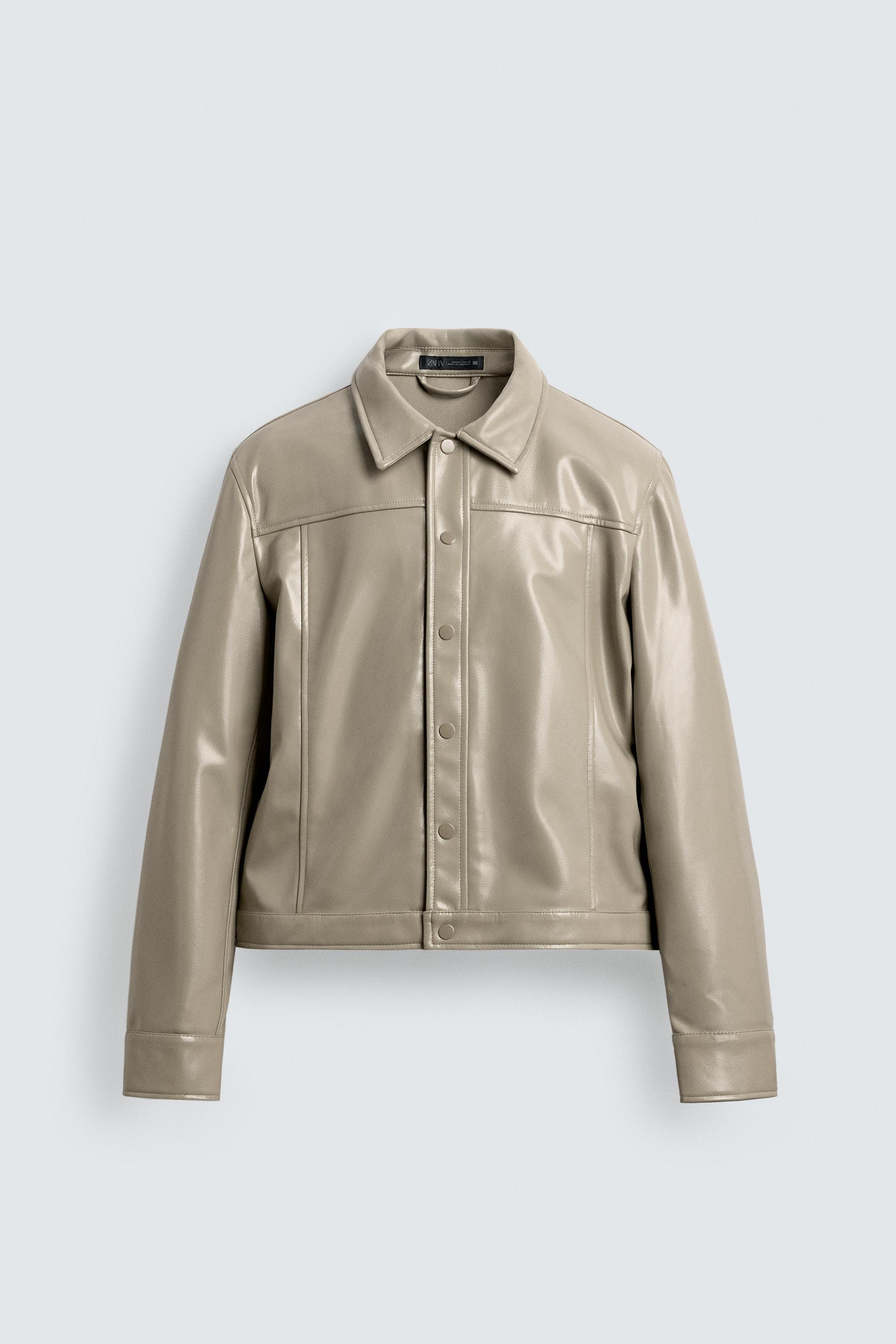 VINYL EFFECT OVERSHIRT by ZARA