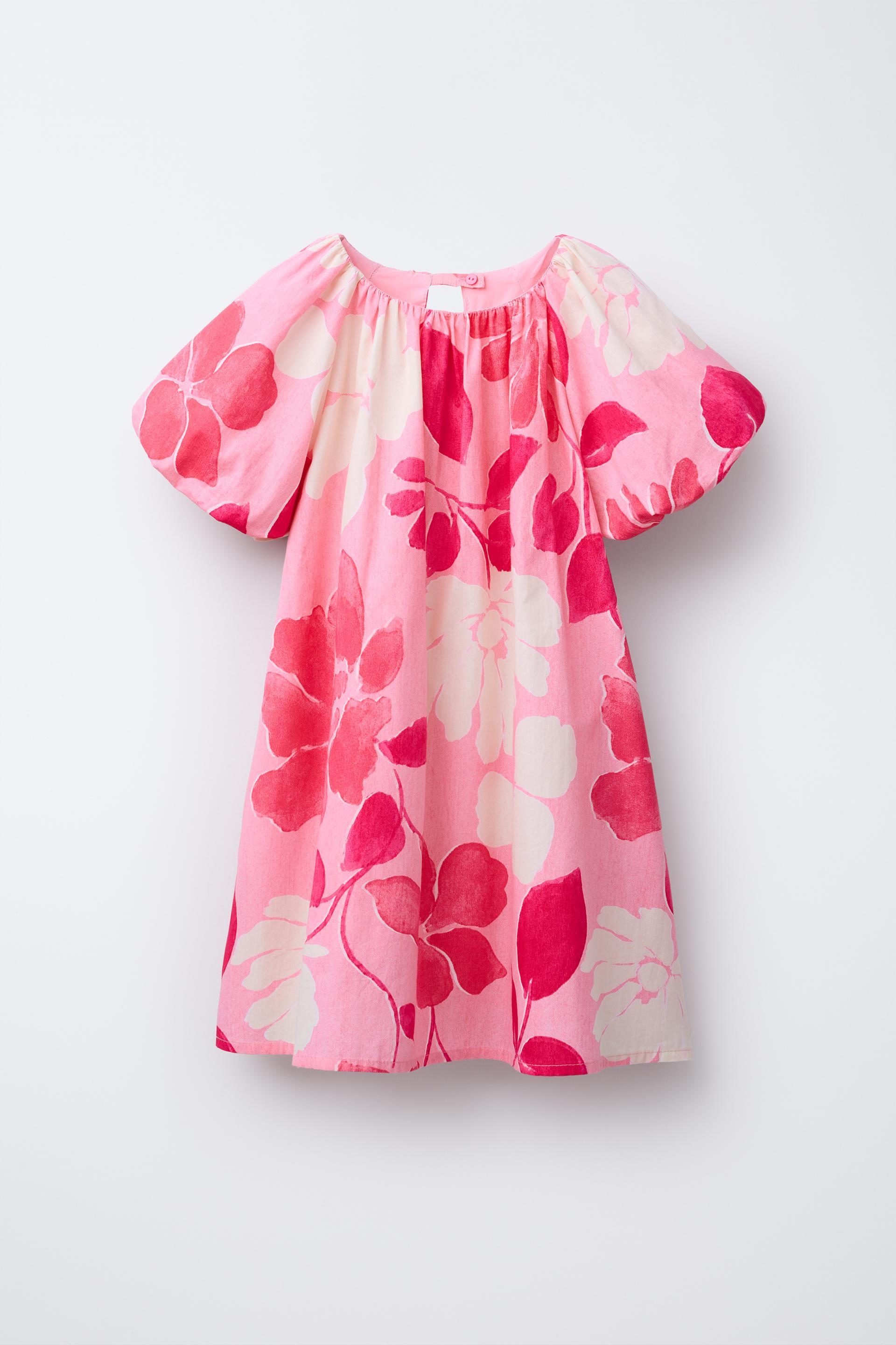 VOLUMINOUS FLORAL DRESS by ZARA
