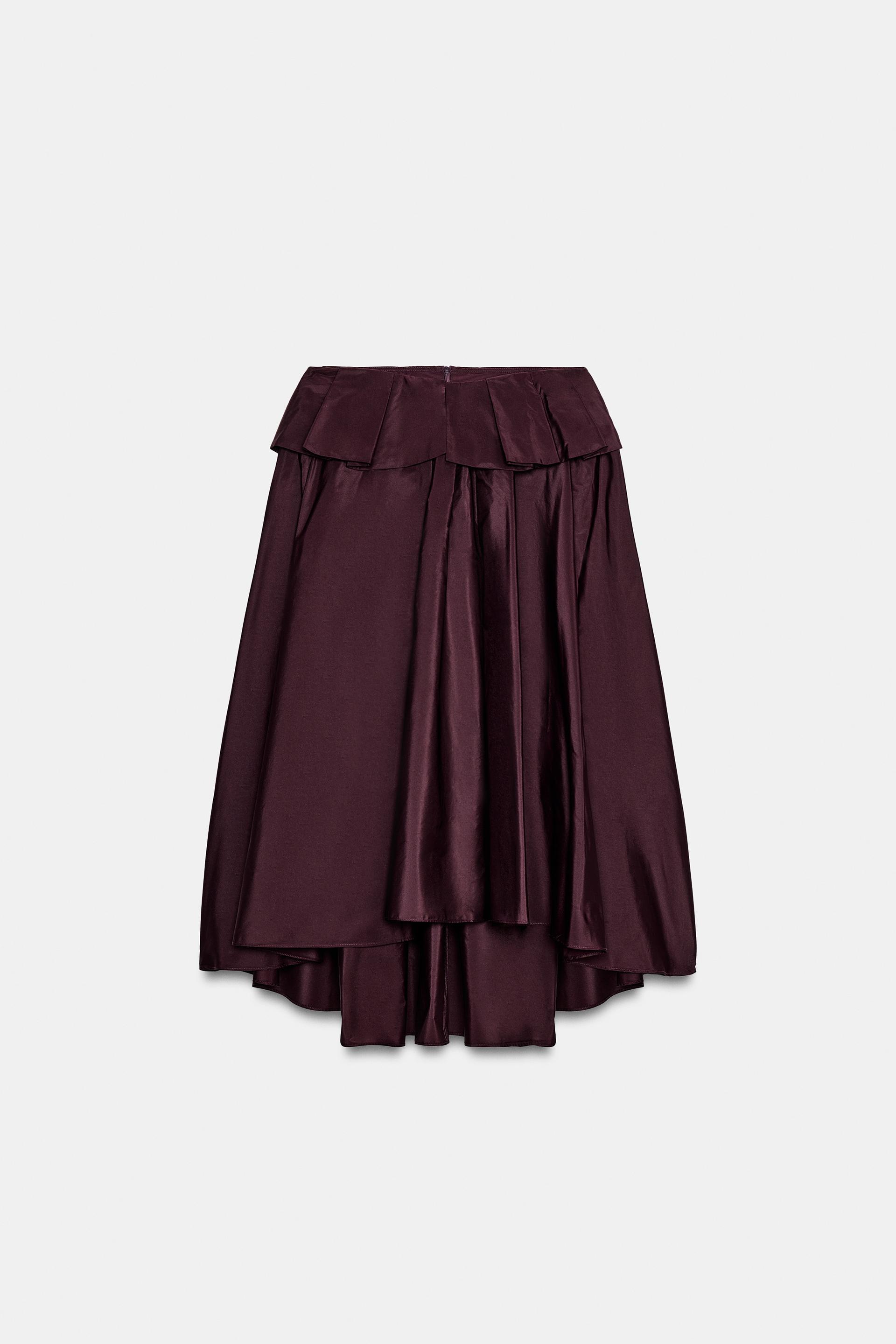 VOLUMINOUS MIDI SKIRT by ZARA