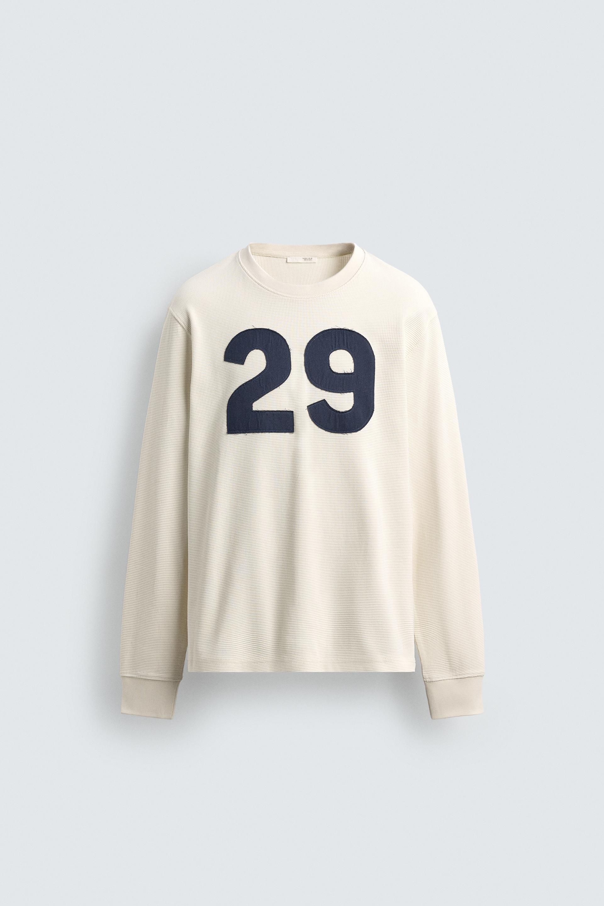 WAFFLE TEXTURED NUMBER T-SHIRT by ZARA