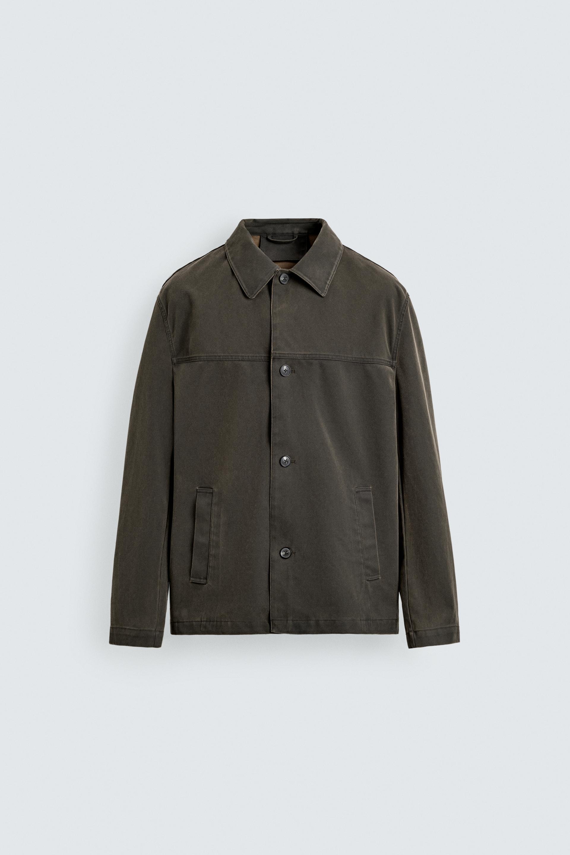 WASHED BOXY FIT JACKET by ZARA